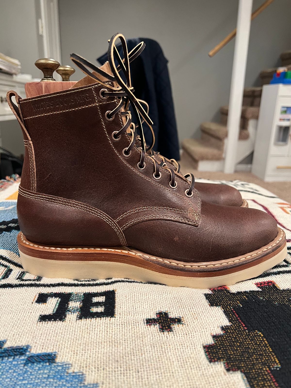 Photo by JPLopez124 on March 23, 2025 of the White's 350 Cruiser in Horween Natural Waxed Flesh & Horween Natural Chromexcel.