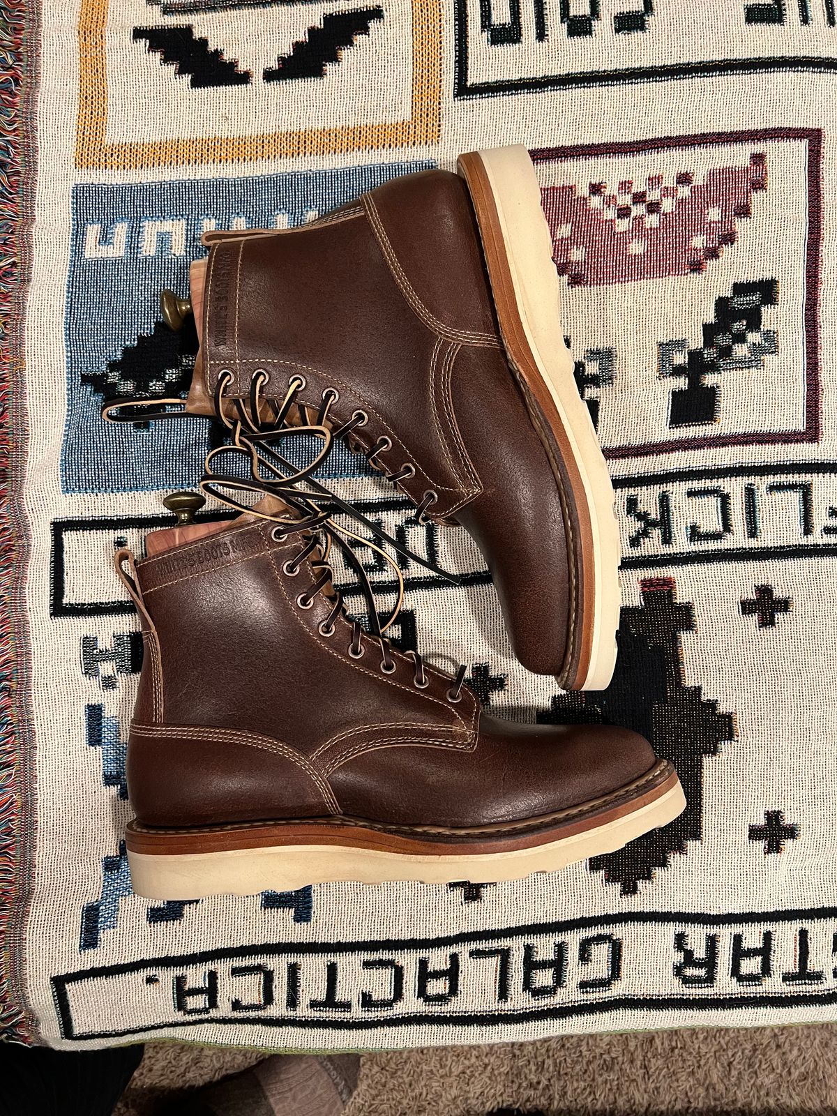 Photo by JPLopez124 on March 23, 2025 of the White's 350 Cruiser in Horween Natural Waxed Flesh & Horween Natural Chromexcel.