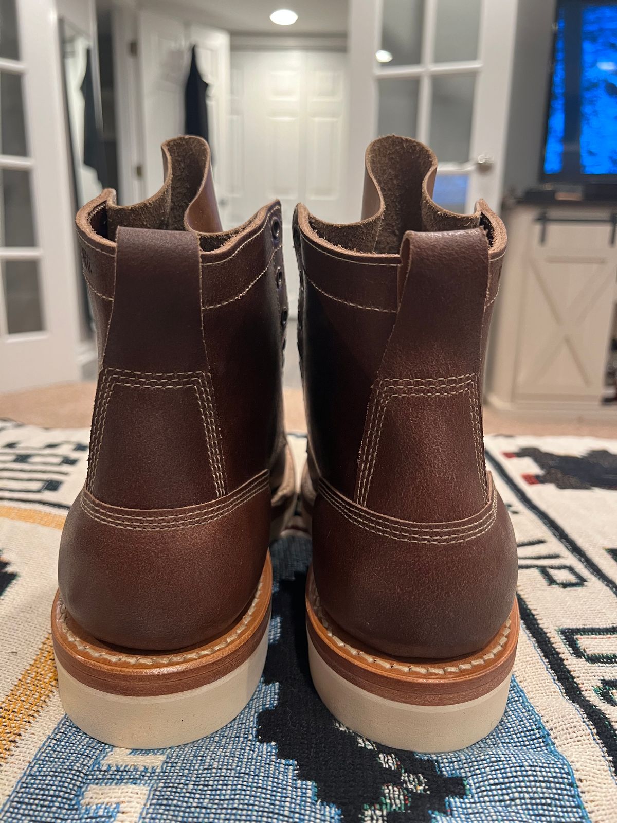Photo by JPLopez124 on March 23, 2025 of the White's 350 Cruiser in Horween Natural Waxed Flesh & Horween Natural Chromexcel.
