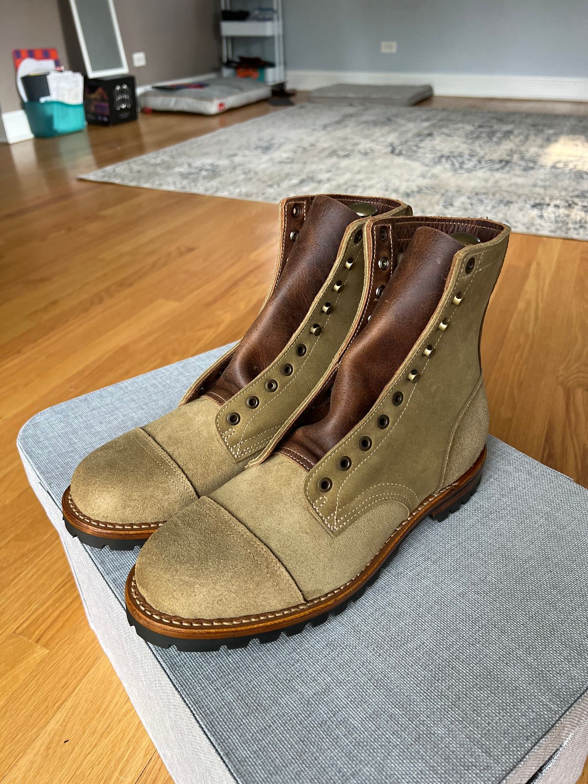 Photo by JPLopez124 on August 7, 2025 of the Truman Upland Boot in Coyote Roughout.