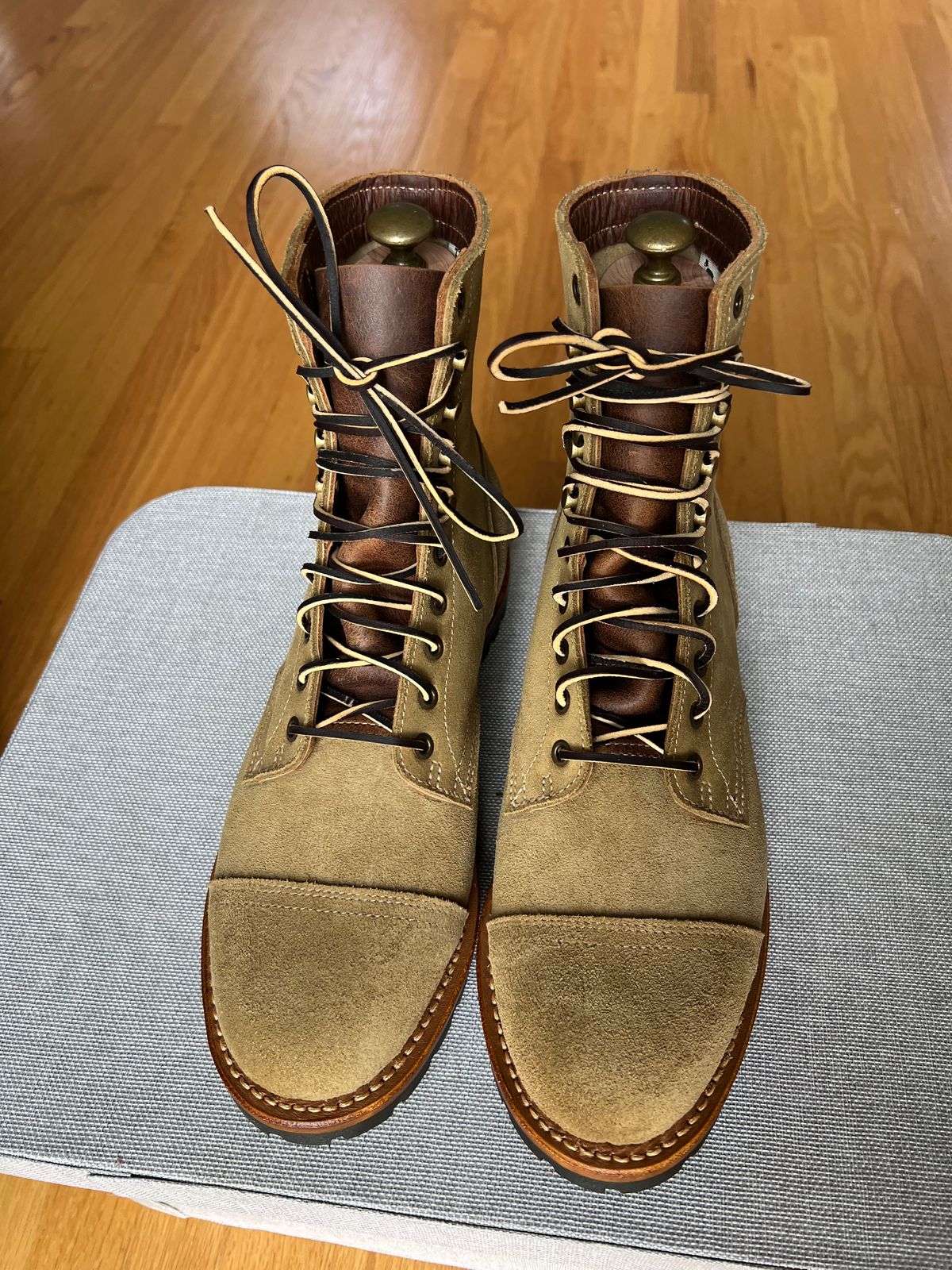 Photo by JPLopez124 on August 7, 2025 of the Truman Upland Boot in Coyote Roughout.