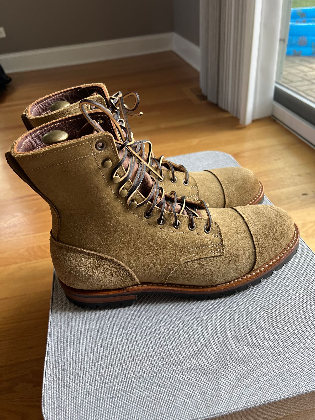 Photo by JPLopez124 on August 7, 2025 of the Truman Upland Boot in Coyote Roughout.