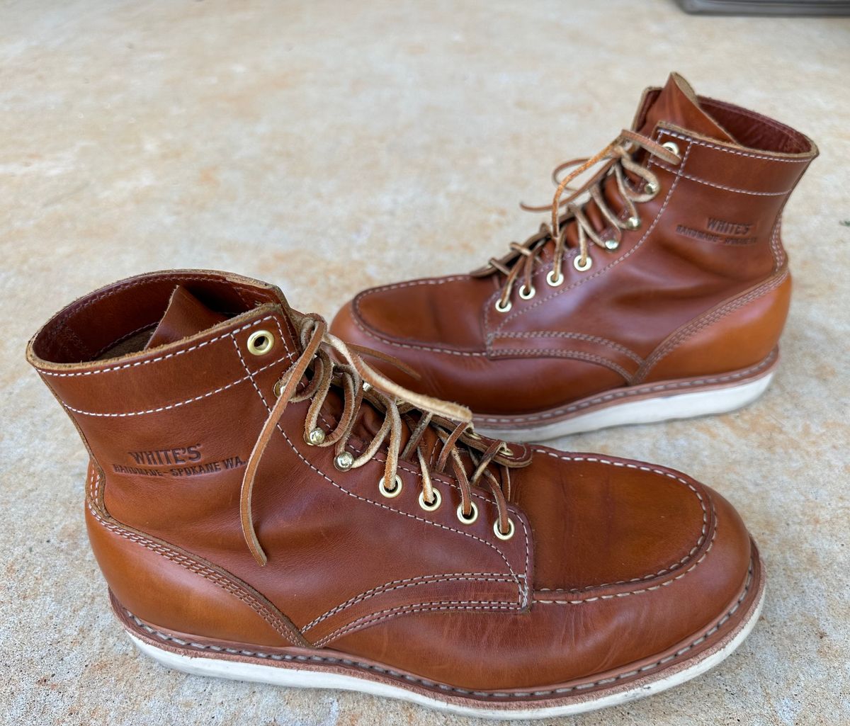 Photo by chazzboots on May 12, 2025 of the White's Perry 6” in Seidel Copper.