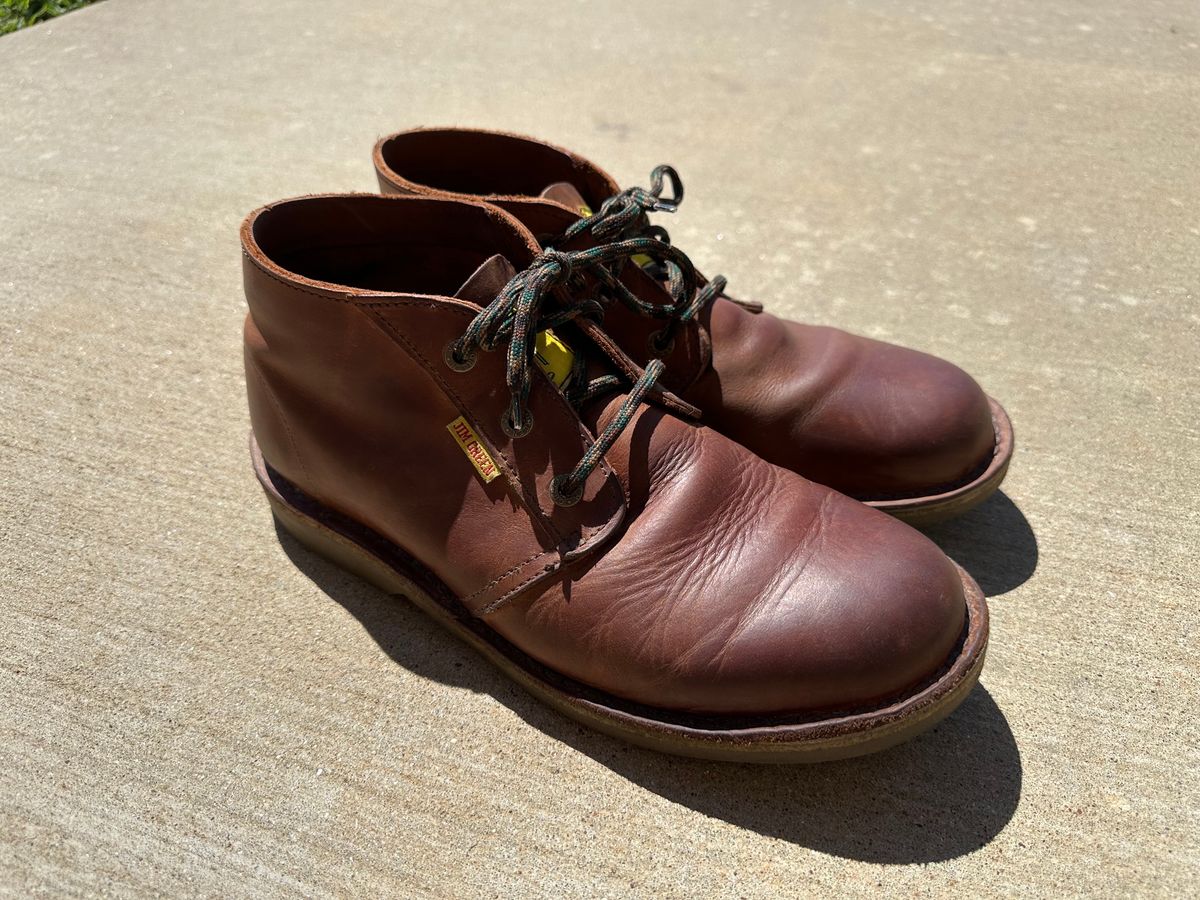 Photo by chazzboots on May 4, 2025 of the Jim Green Vellie in Fudge Crazy Horse.