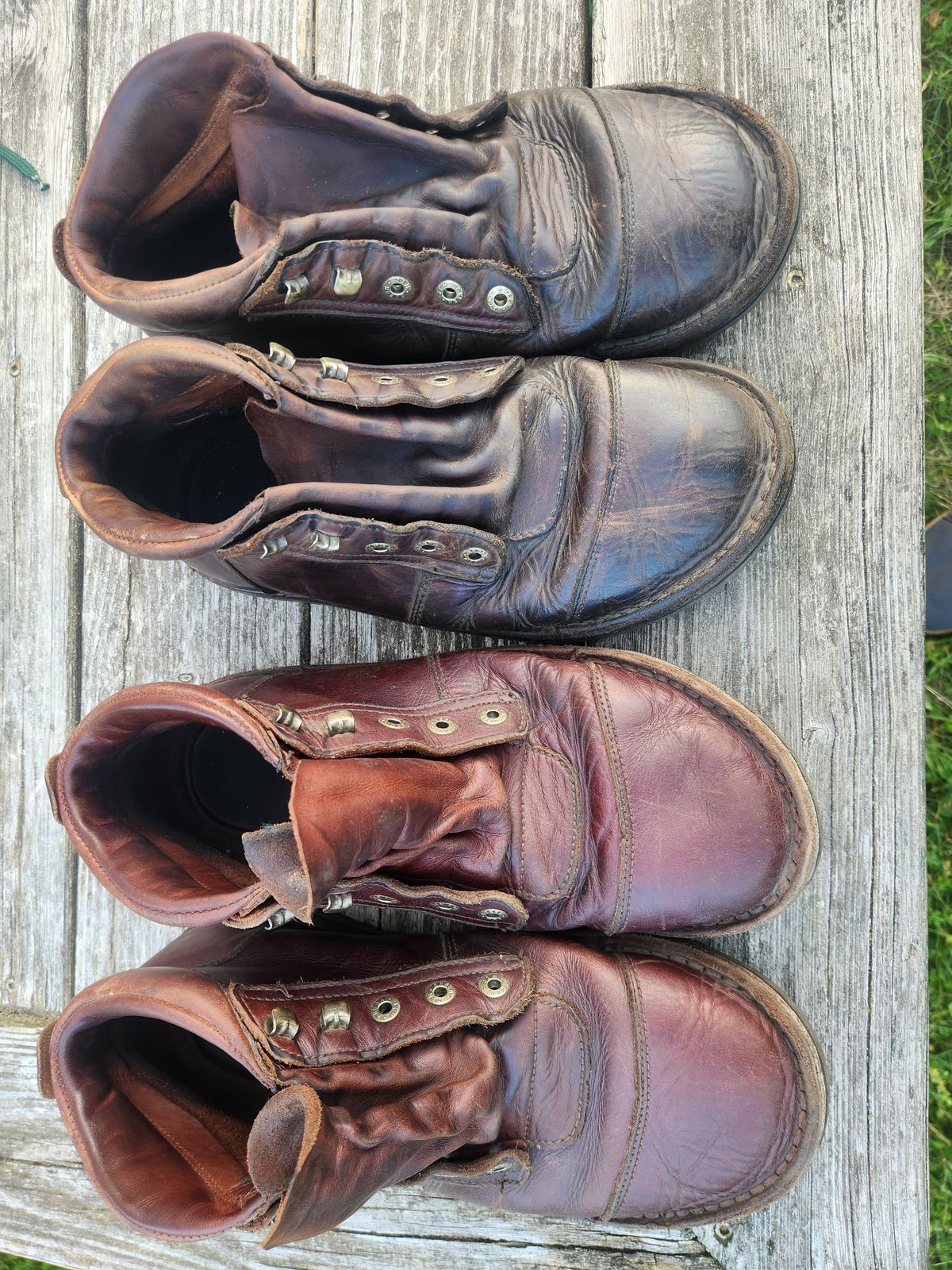 Photo by Amess923 on June 12, 2024 of the Jim Green African Ranger Barefoot Boot in Fudge Crazy Horse.