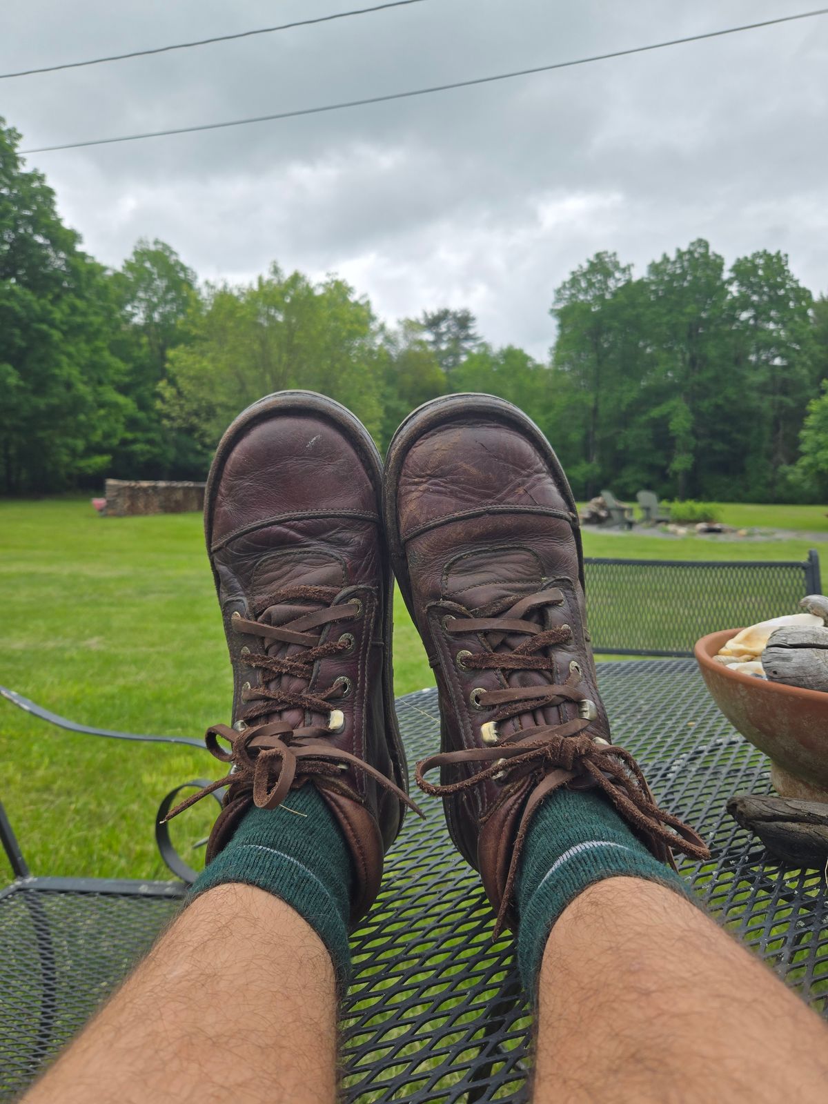 Photo by Amess923 on May 31, 2025 of the Jim Green African Ranger Barefoot Boot in Hazelnut Veg Retan.
