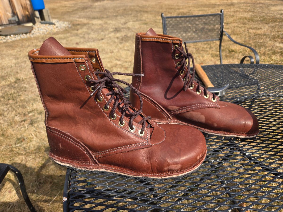 Photo by Amess923 on March 13, 2025 of the Self-Made Barefoot Boot in Chap.