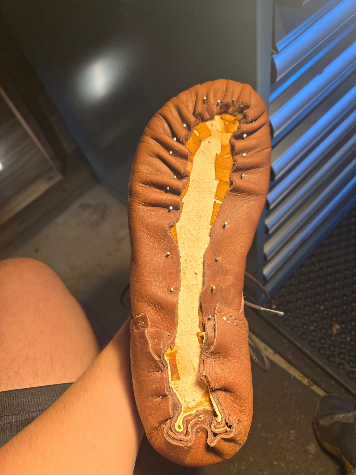 Photo by Amess923 on March 11, 2025 of the Self-Made Barefoot Boot in Chap.