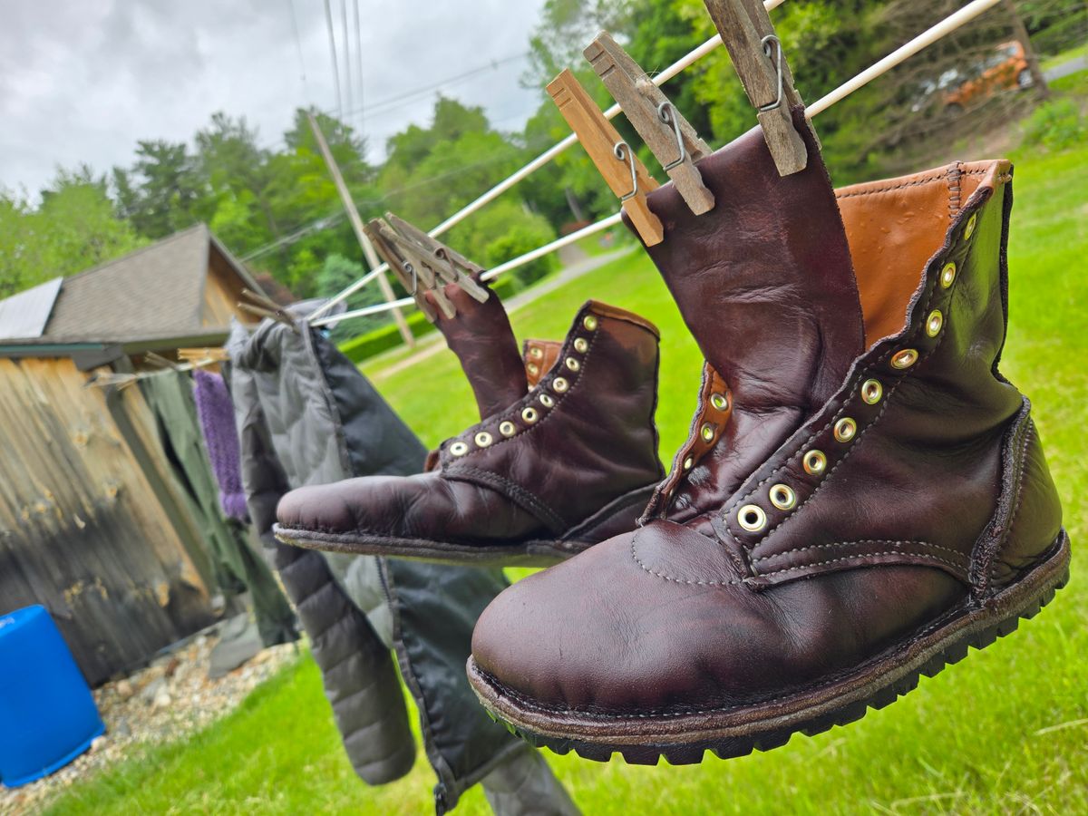 Photo by Amess923 on May 25, 2025 of the Self-Made Barefoot Boot in Chap.