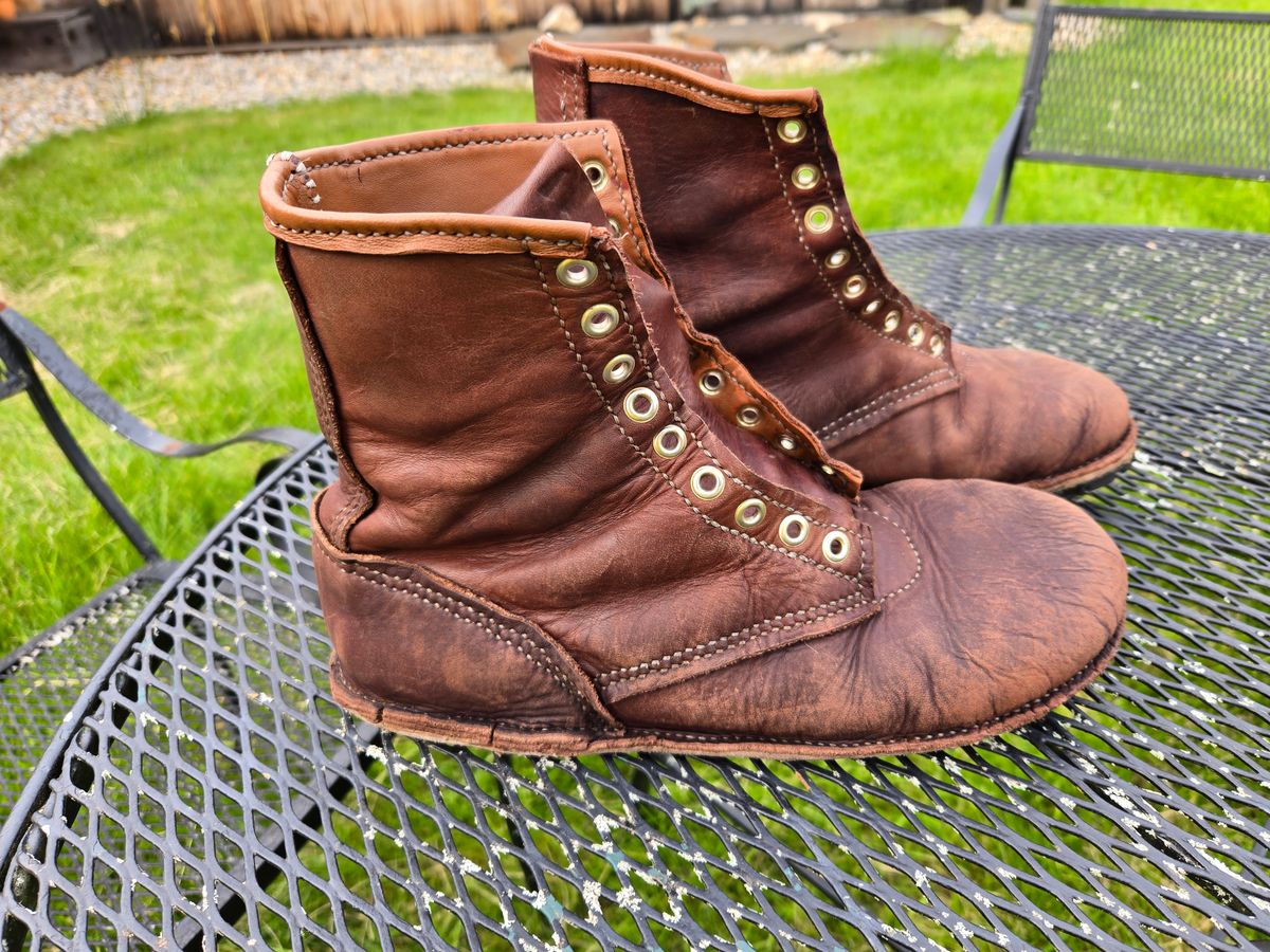 Photo by Amess923 on May 27, 2025 of the Self-Made Barefoot Boot in Chap.
