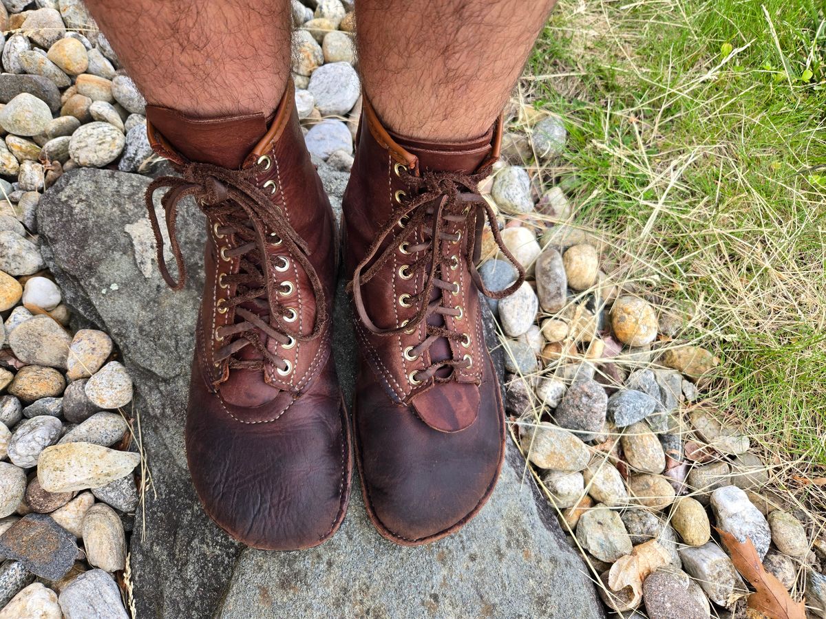 Photo by Amess923 on May 27, 2025 of the Self-Made Barefoot Boot in Chap.