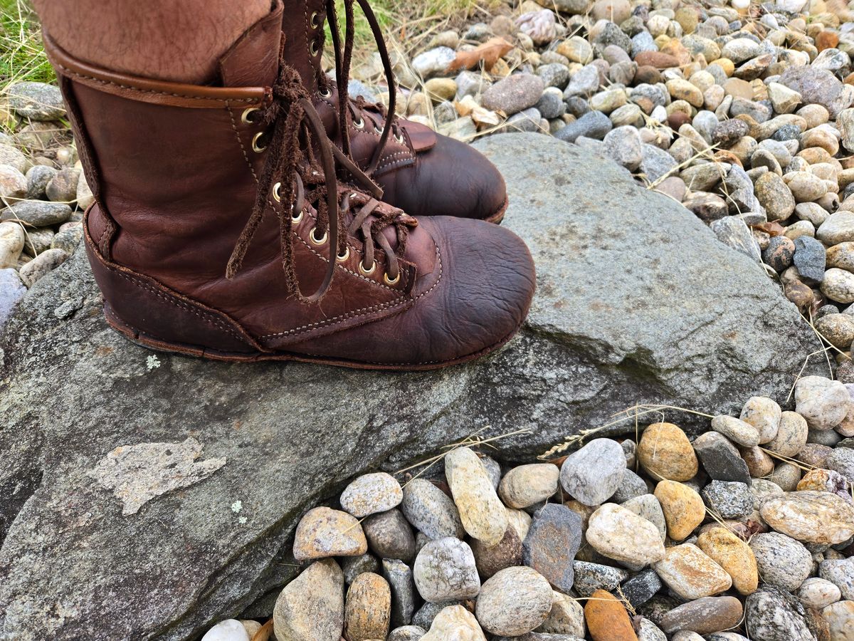 Photo by Amess923 on May 27, 2025 of the Self-Made Barefoot Boot in Chap.