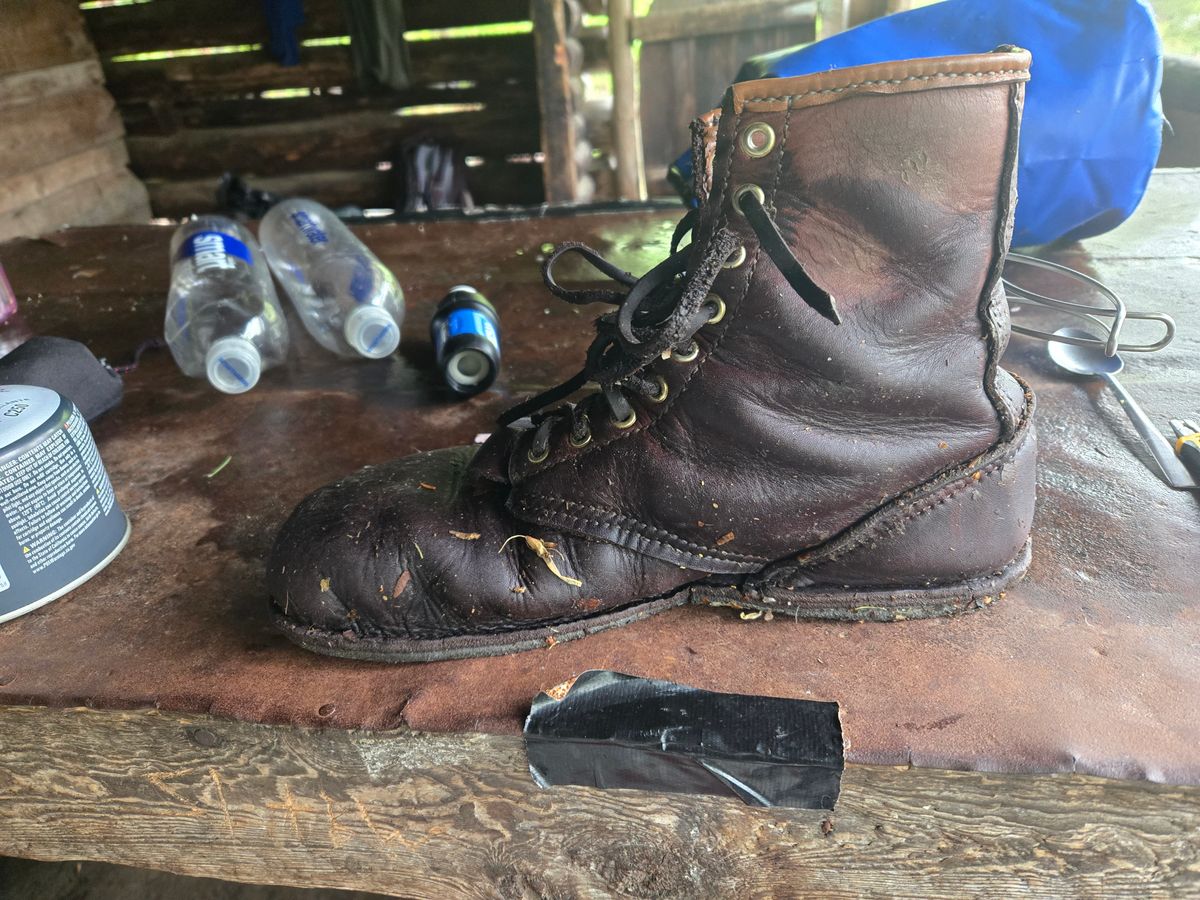 Photo by Amess923 on May 24, 2025 of the Self-Made Barefoot Boot in Chap.