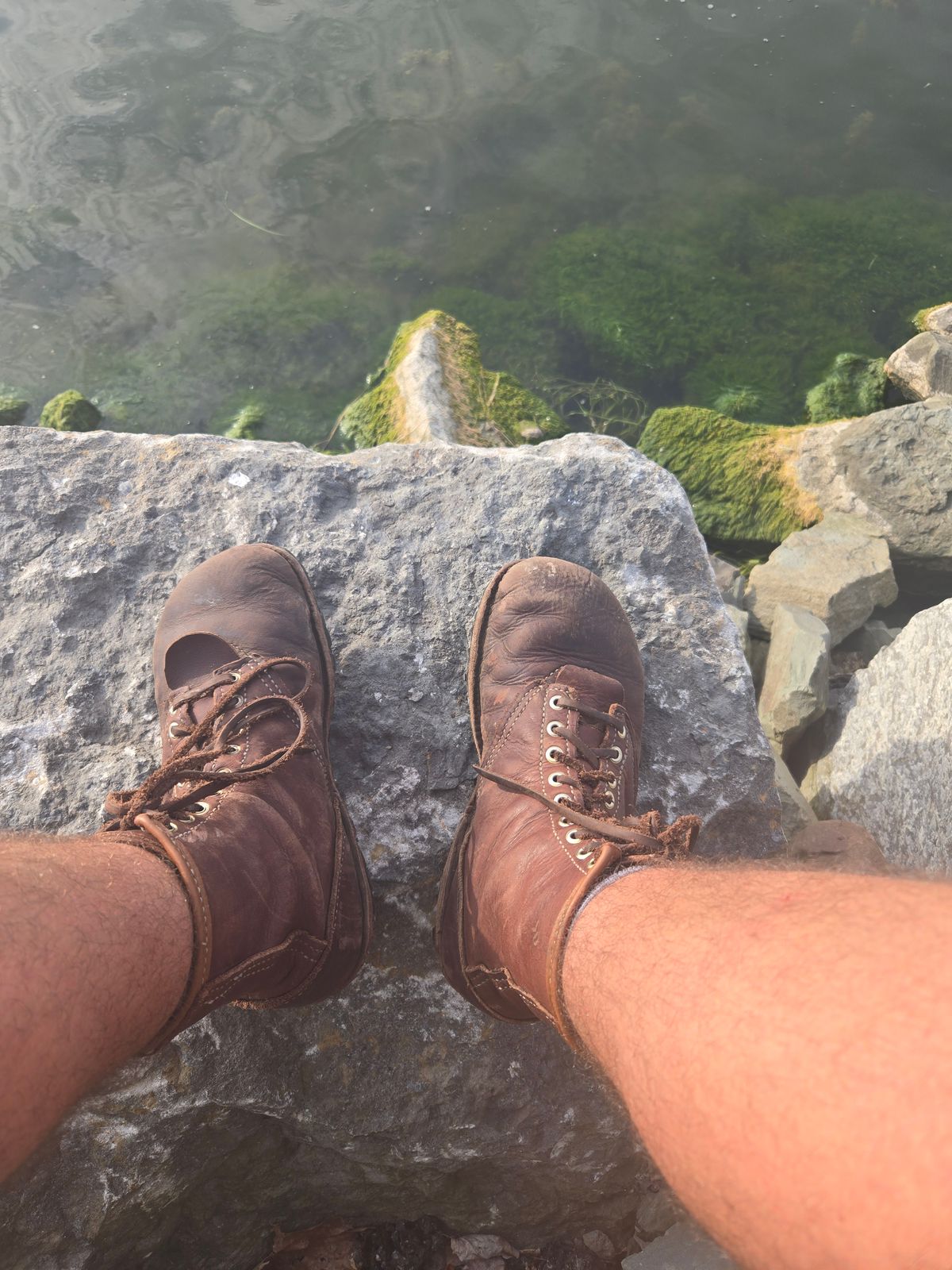 Photo by Amess923 on July 26, 2025 of the Self-Made Barefoot Boot in Chap.