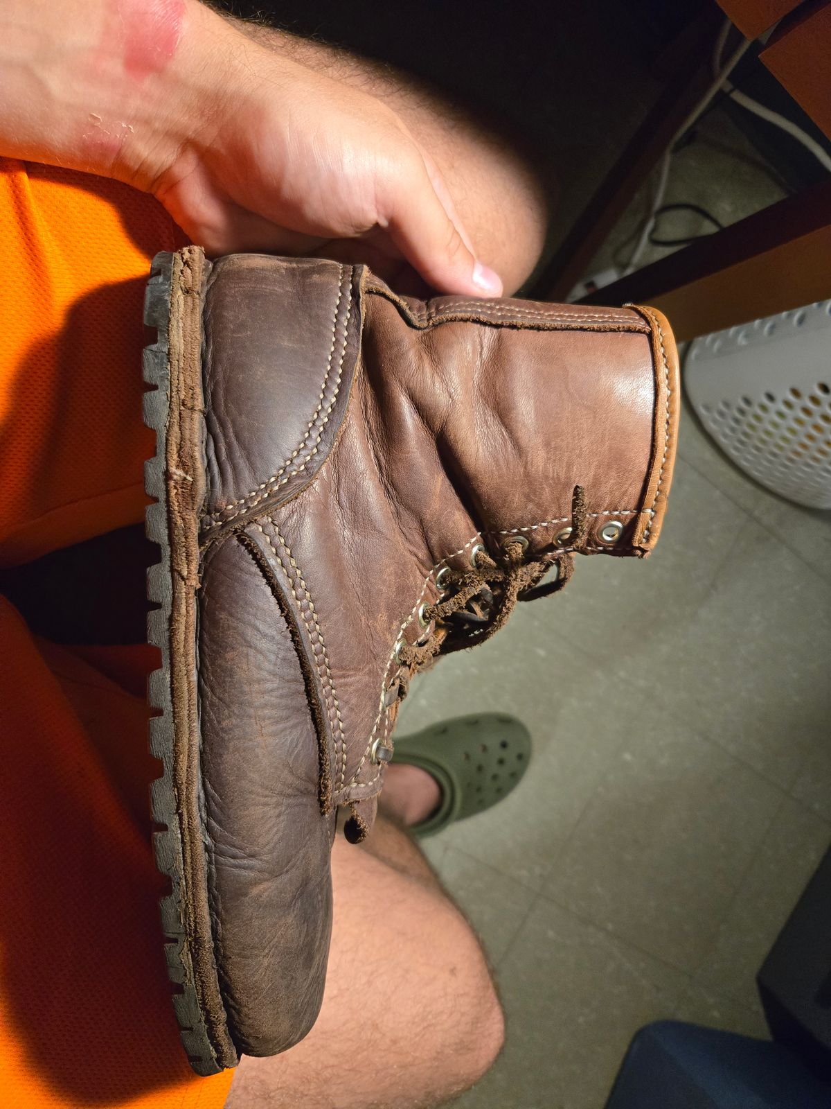 Photo by Amess923 on August 23, 2025 of the Self-Made Barefoot Boot in Chap.