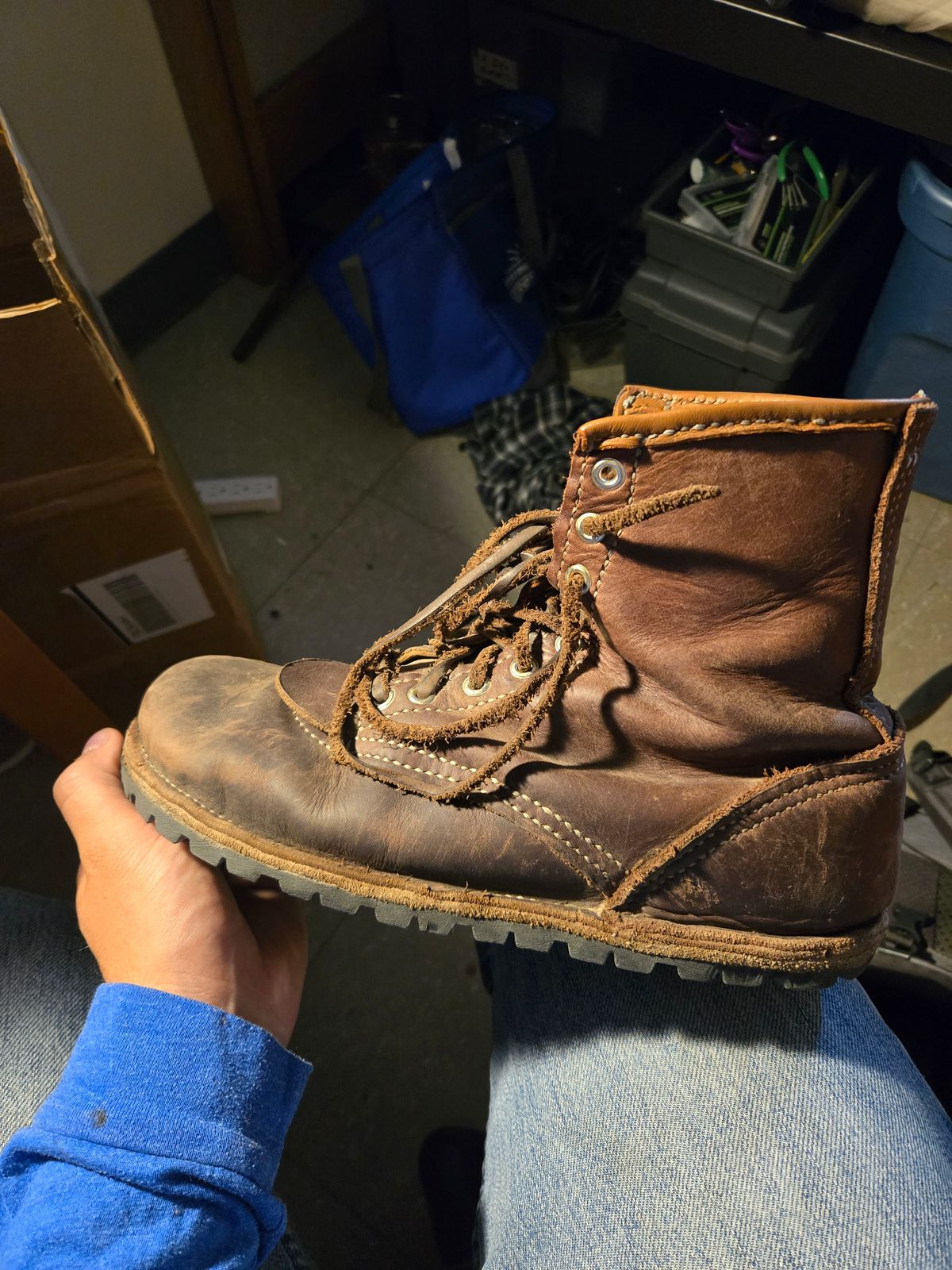 Photo by Amess923 on September 23, 2025 of the Self-Made Barefoot Boot in Chap.