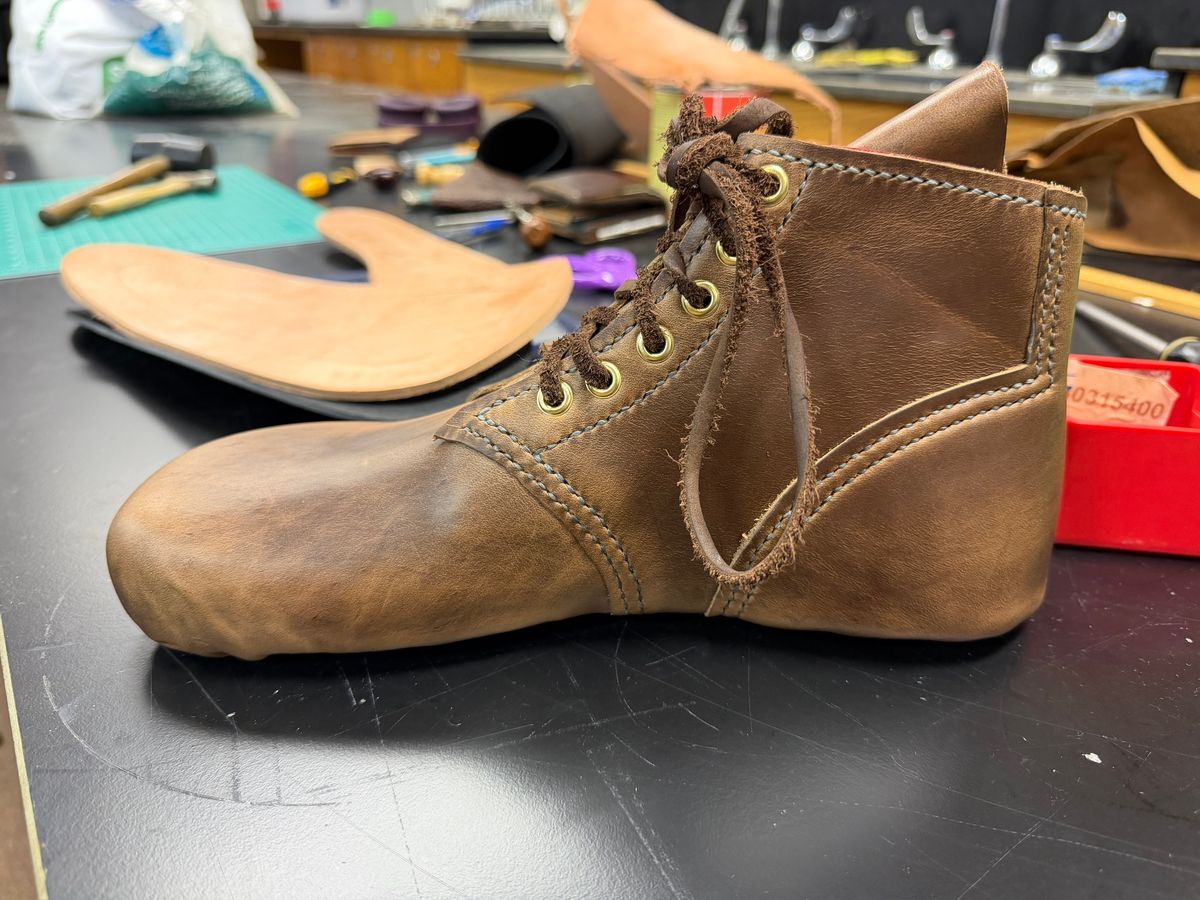 Photo by Amess923 on October 18, 2025 of the Self-Made Service Boot in Horween Natural Chromexcel.