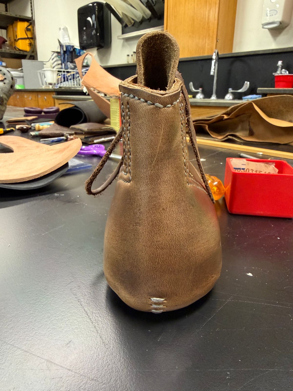 Photo by Amess923 on October 18, 2025 of the Self-Made Service Boot in Horween Natural Chromexcel.