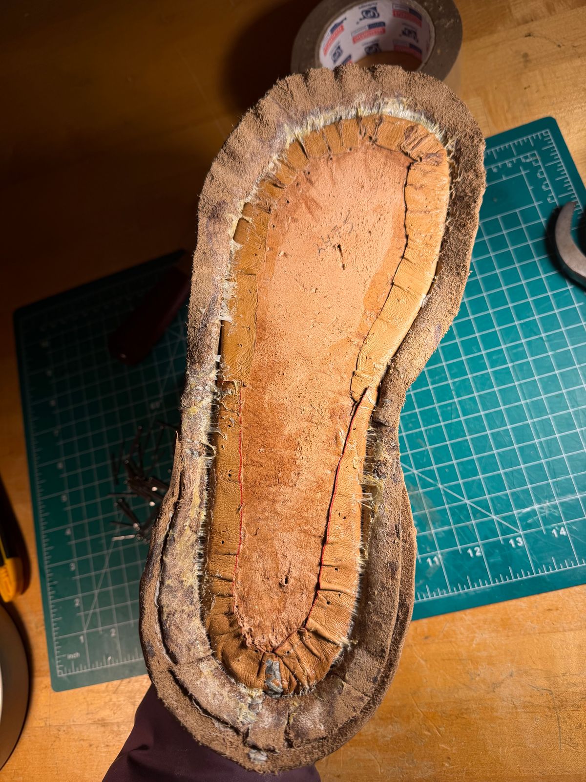 Photo by Amess923 on December 13, 2025 of the Self-Made Service Boot in Horween Natural Chromexcel.