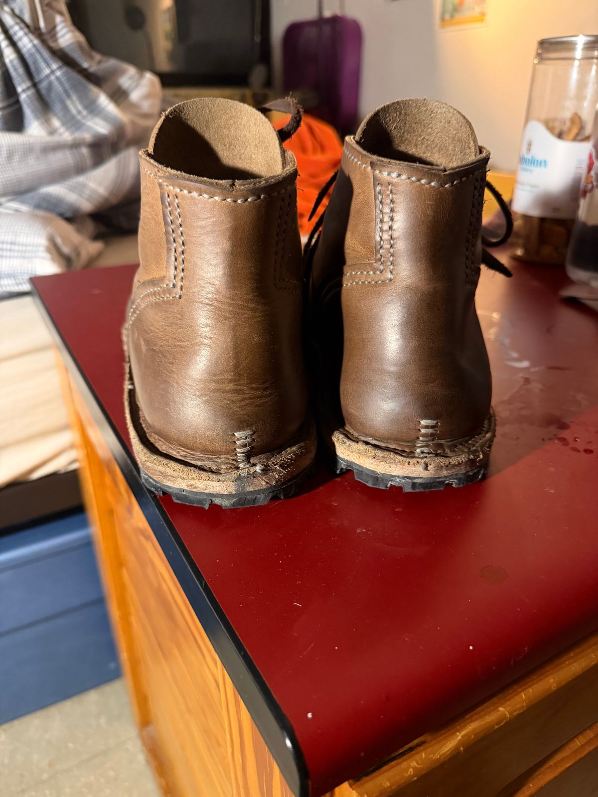 Photo by Amess923 on February 12, 2026 of the Self-Made Service Boot in Horween Natural Chromexcel.