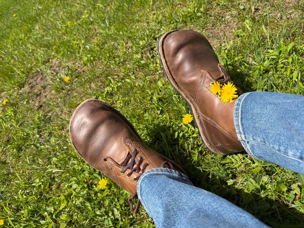 Photo by Amess923 on May 3, 2026 of the Self-Made Service Boot in Horween Natural Chromexcel.