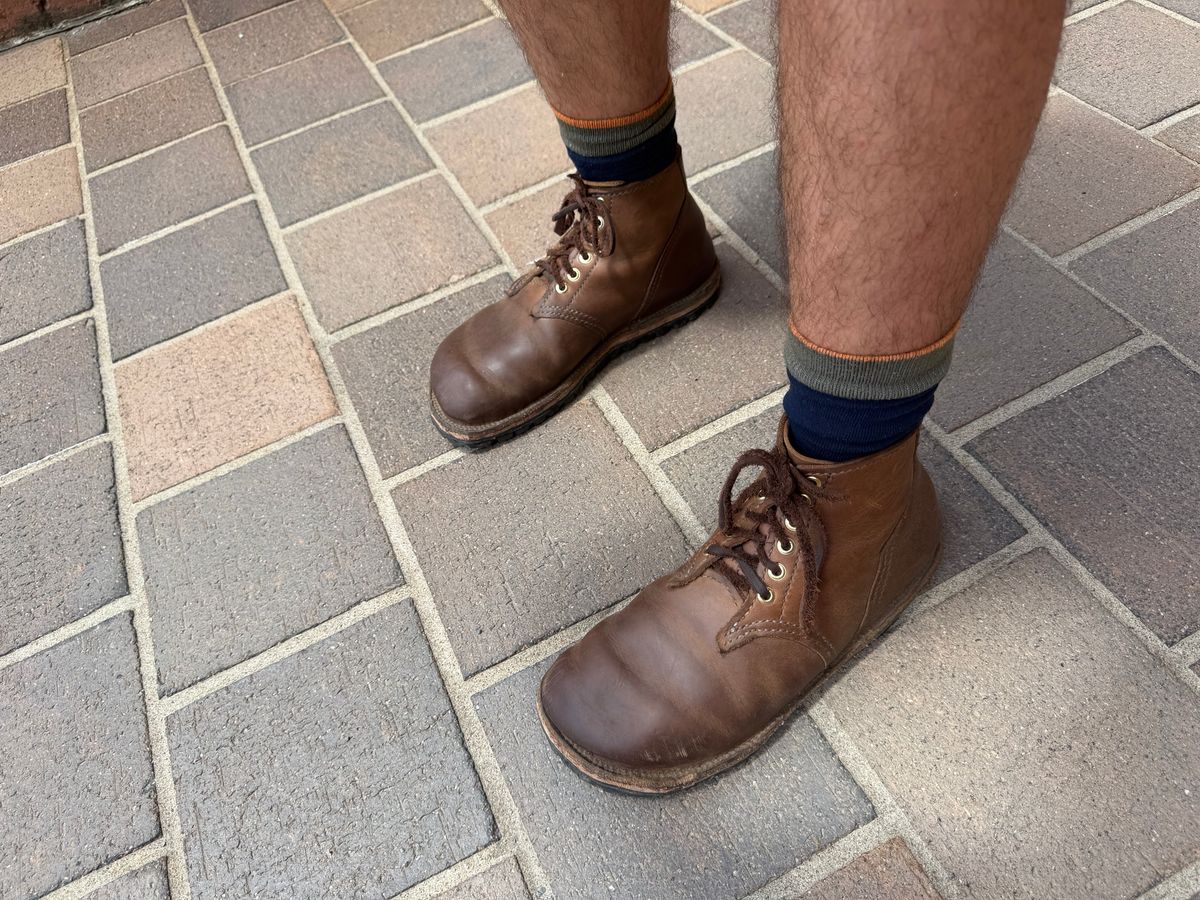 Photo by Amess923 on June 13, 2026 of the Self-Made Service Boot in Horween Natural Chromexcel.