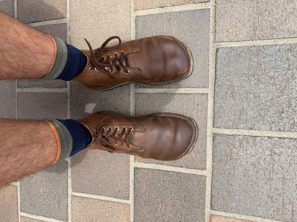 Photo by Amess923 on June 13, 2026 of the Self-Made Service Boot in Horween Natural Chromexcel.