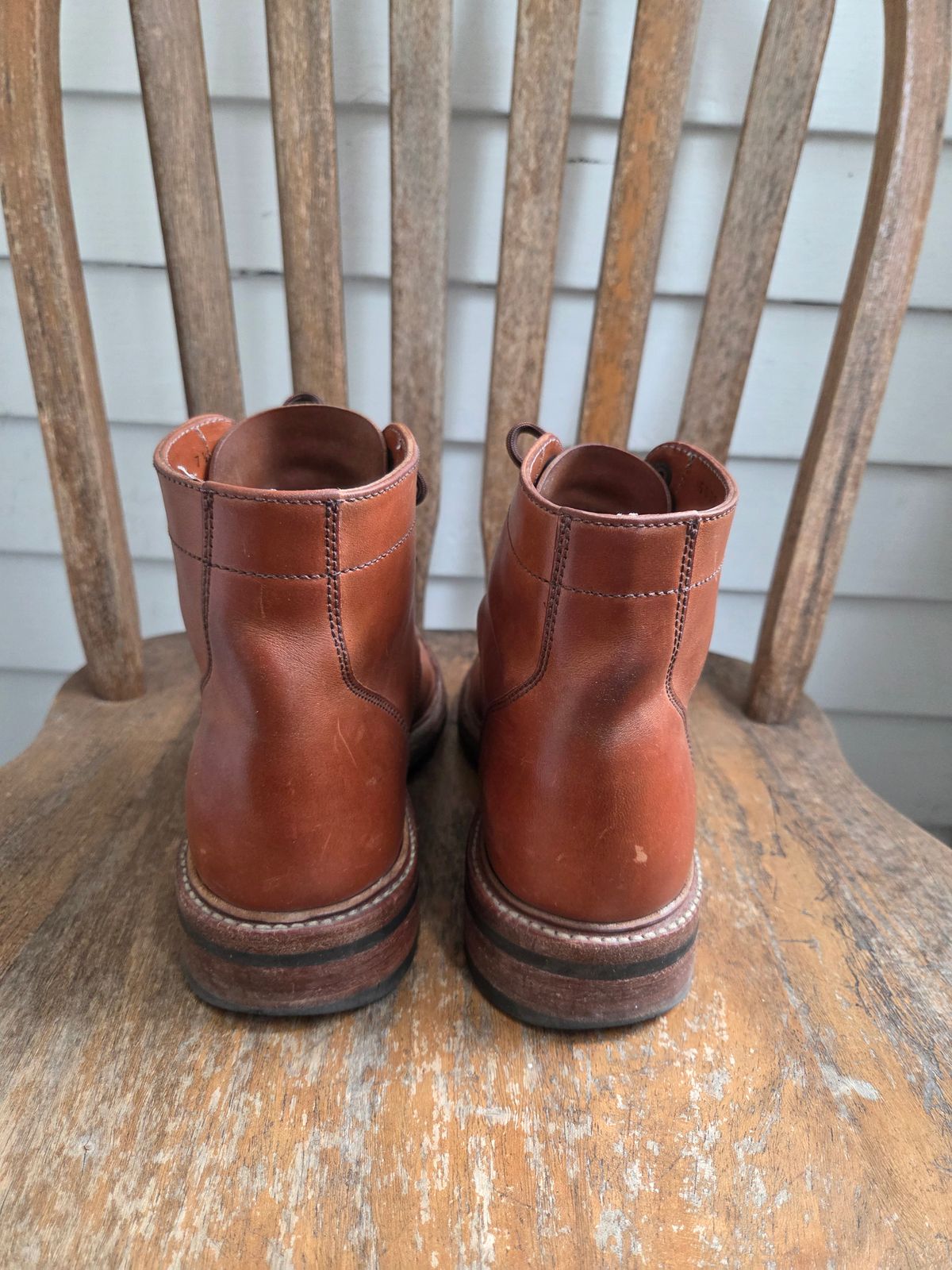 Photo by philosophersboots on November 5, 2025 of the Parkhurst The Delaware in Maryam Natural Horsebutt.