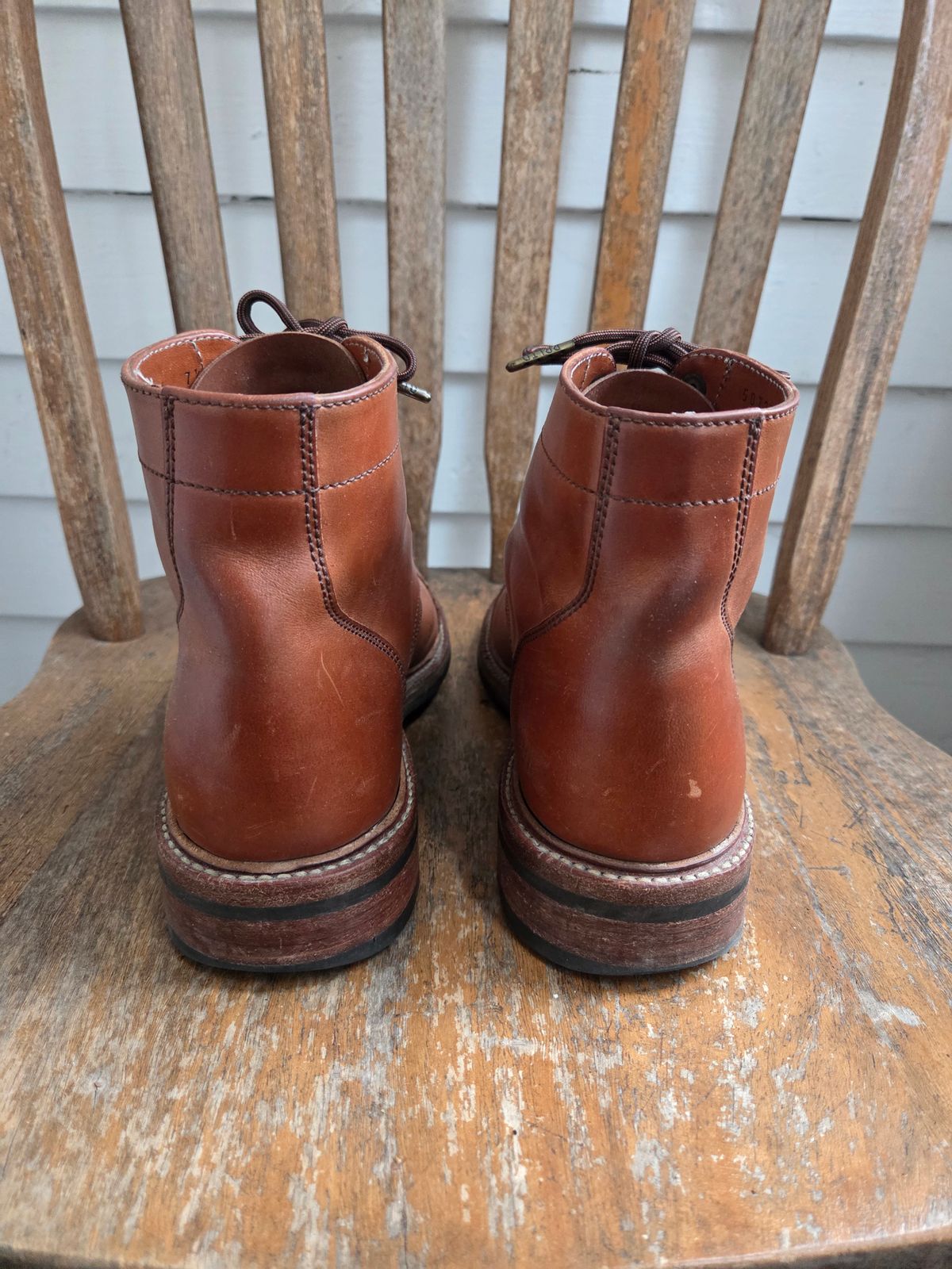 Photo by philosophersboots on December 4, 2025 of the Parkhurst The Delaware in Maryam Natural Horsebutt.