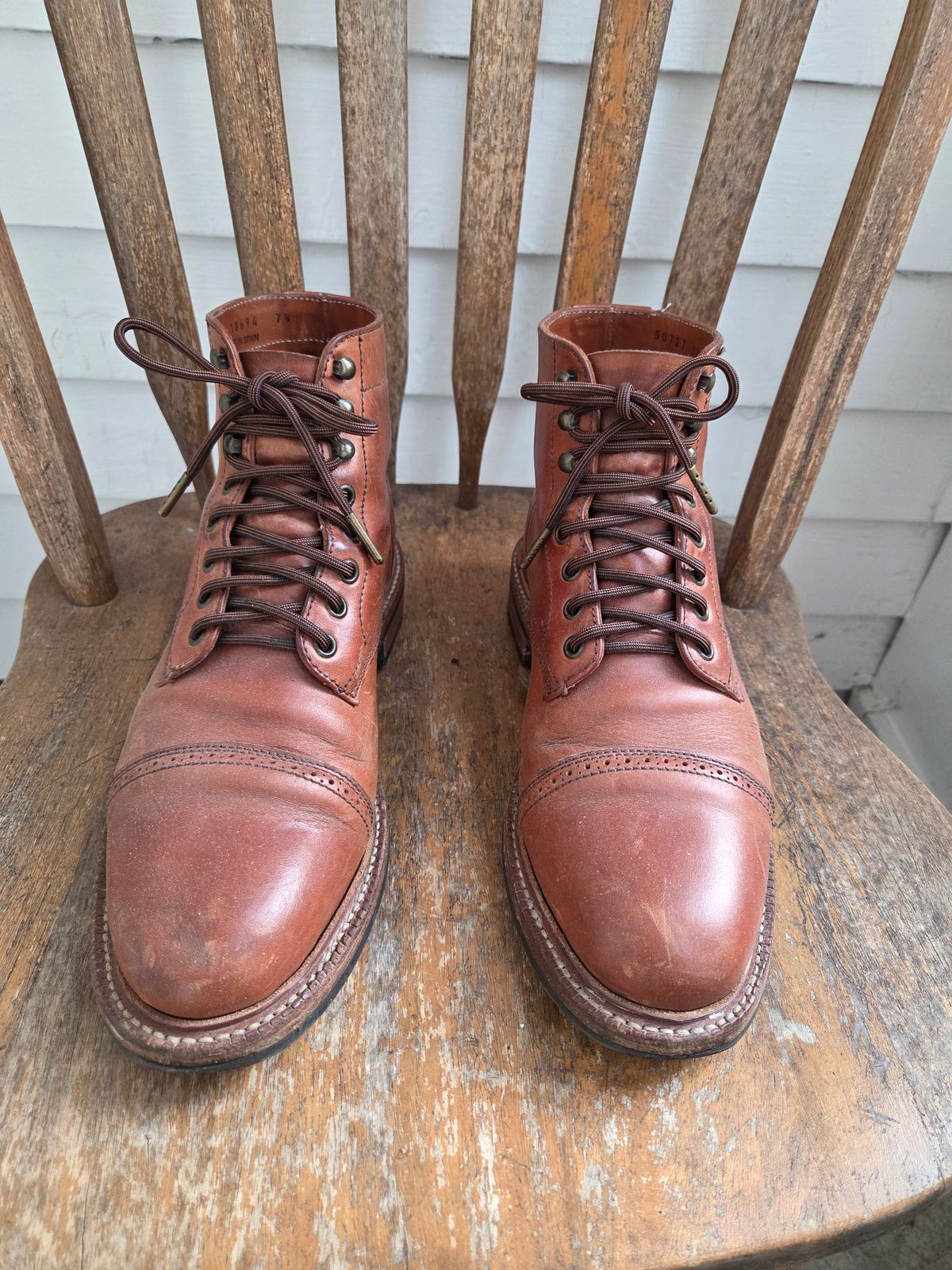 Photo by philosophersboots on January 5, 2026 of the Parkhurst The Delaware in Maryam Natural Horsebutt.