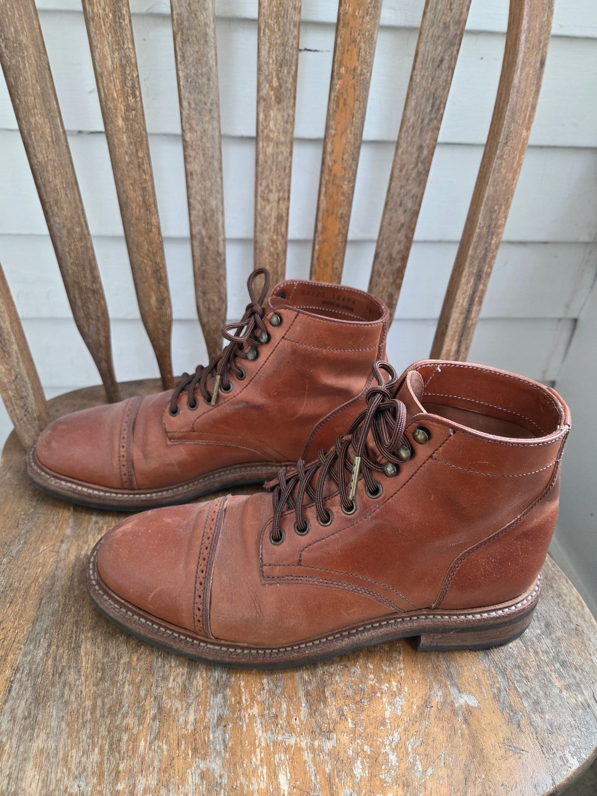 Photo by philosophersboots on January 5, 2026 of the Parkhurst The Delaware in Maryam Natural Horsebutt.