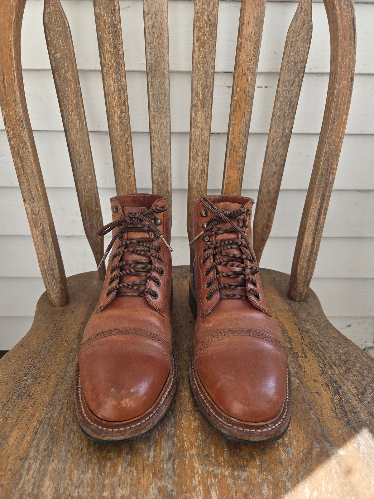 Photo by philosophersboots on February 4, 2026 of the Parkhurst The Delaware in Maryam Natural Horsebutt.