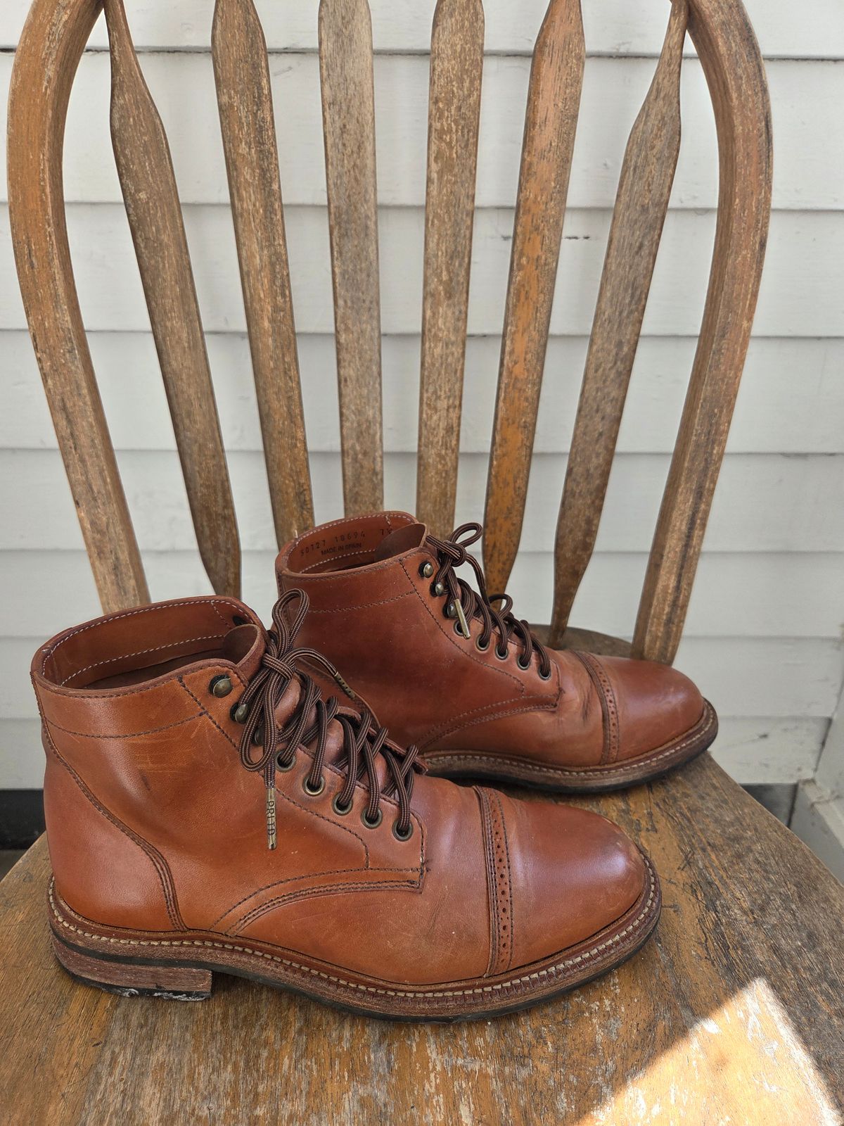 Photo by philosophersboots on February 4, 2026 of the Parkhurst The Delaware in Maryam Natural Horsebutt.