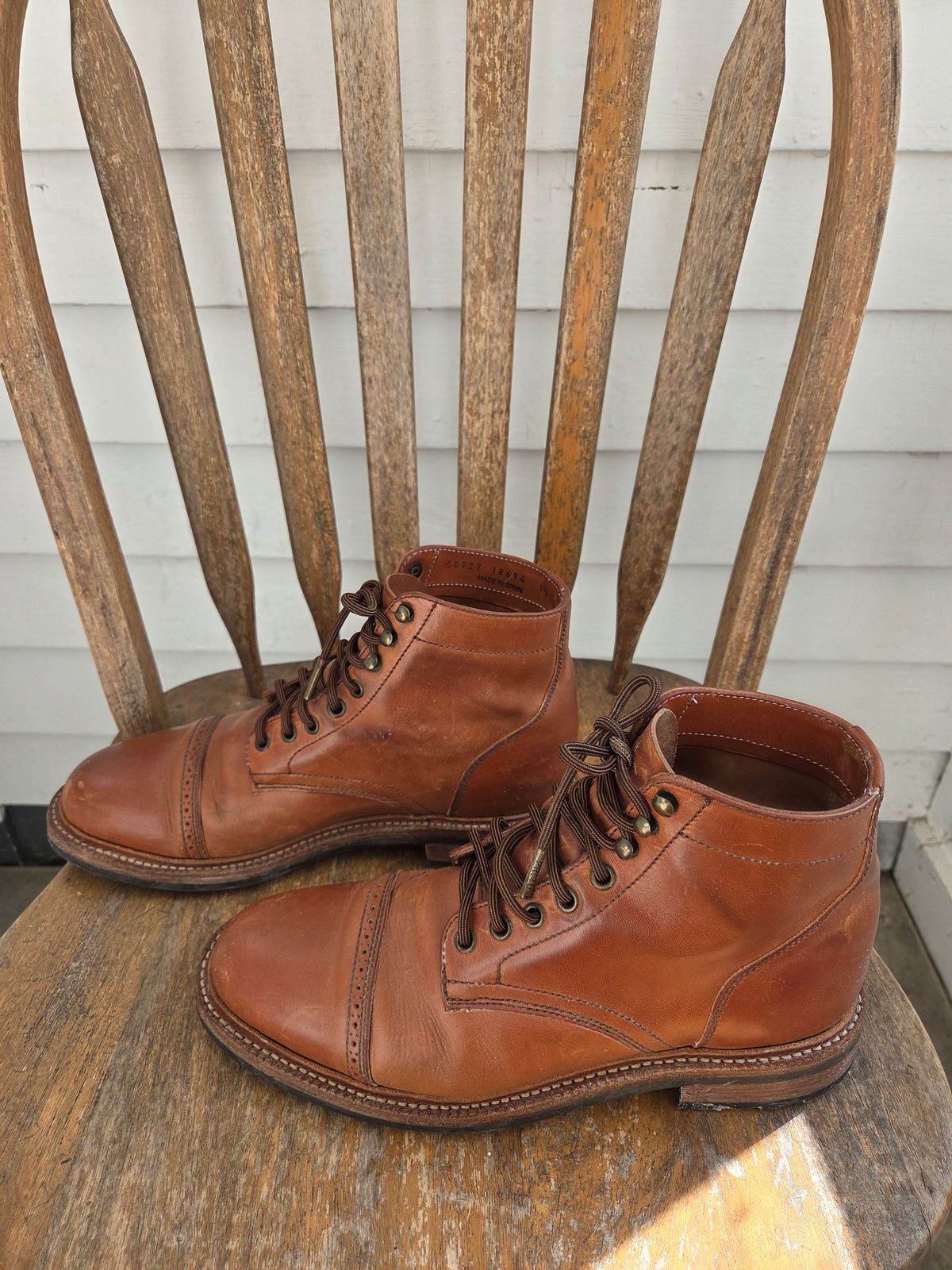 Photo by philosophersboots on February 4, 2026 of the Parkhurst The Delaware in Maryam Natural Horsebutt.