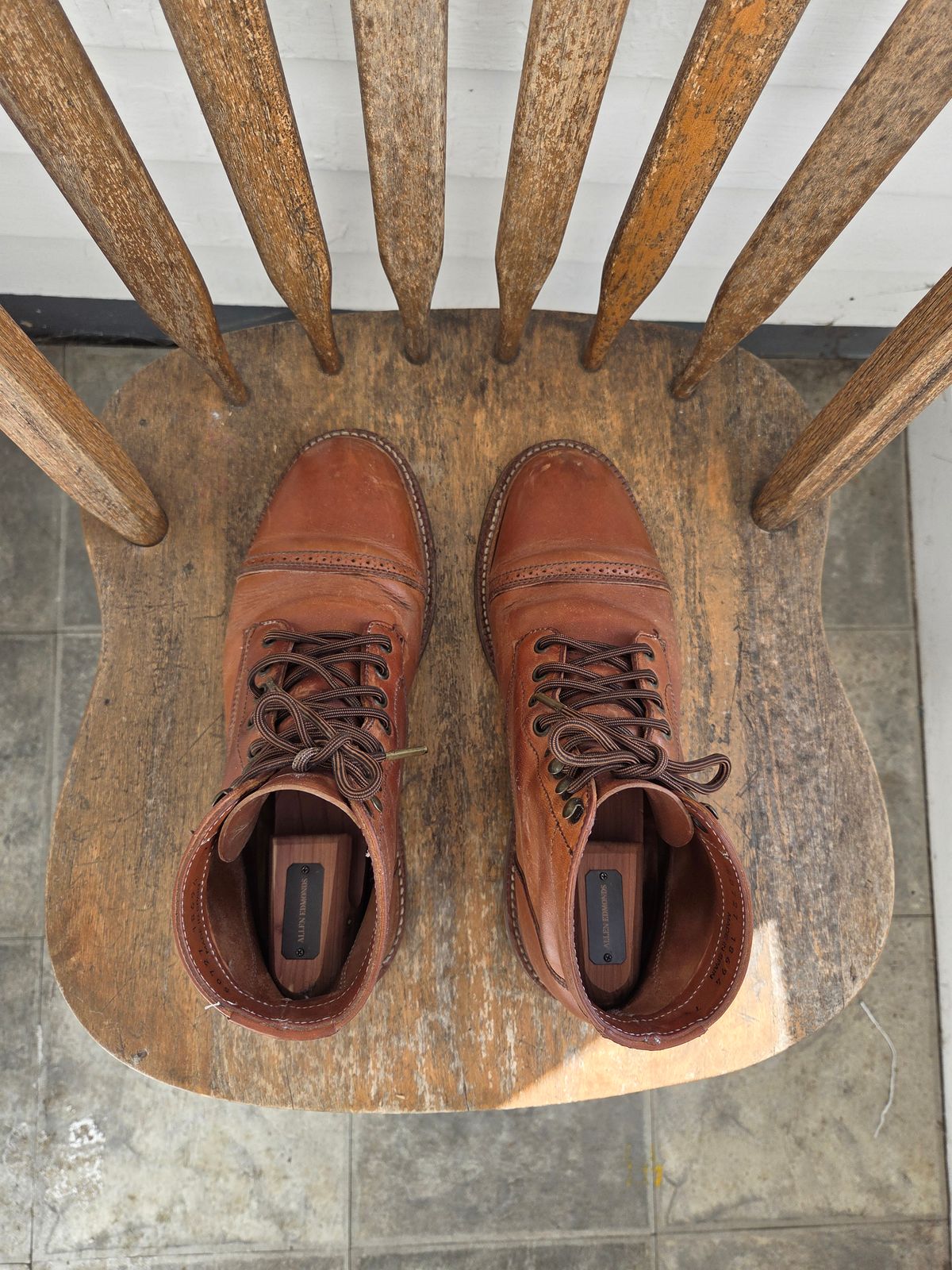 Photo by philosophersboots on February 4, 2026 of the Parkhurst The Delaware in Maryam Natural Horsebutt.