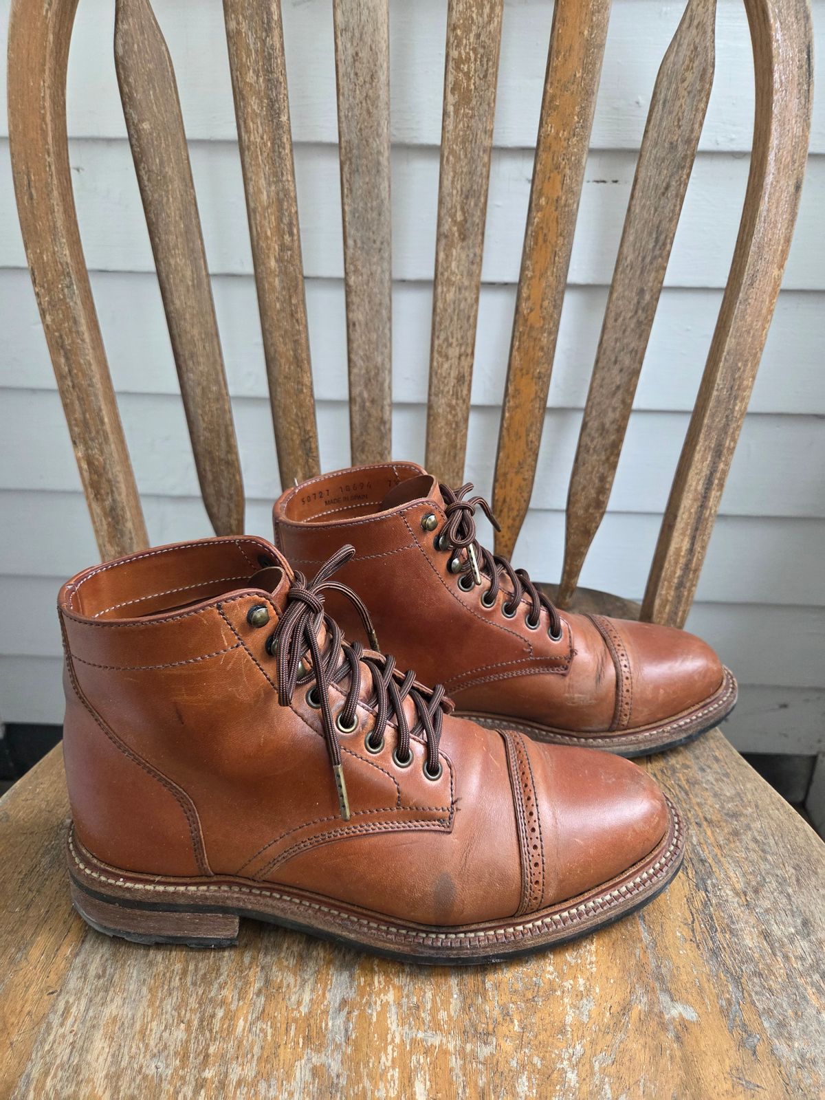 Photo by philosophersboots on March 5, 2026 of the Parkhurst The Delaware in Maryam Natural Horsebutt.