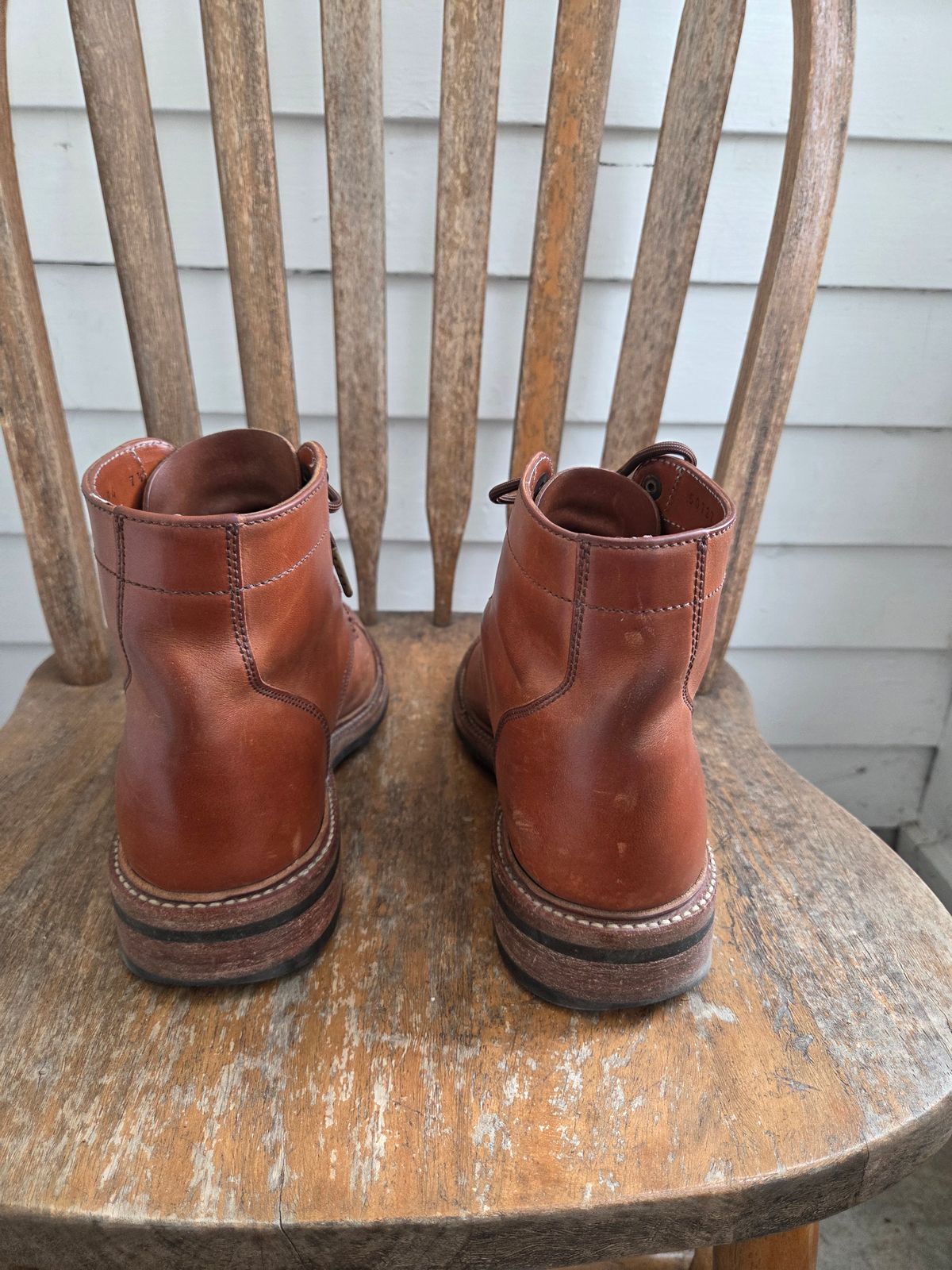 Photo by philosophersboots on April 1, 2026 of the Parkhurst The Delaware in Maryam Natural Horsebutt.