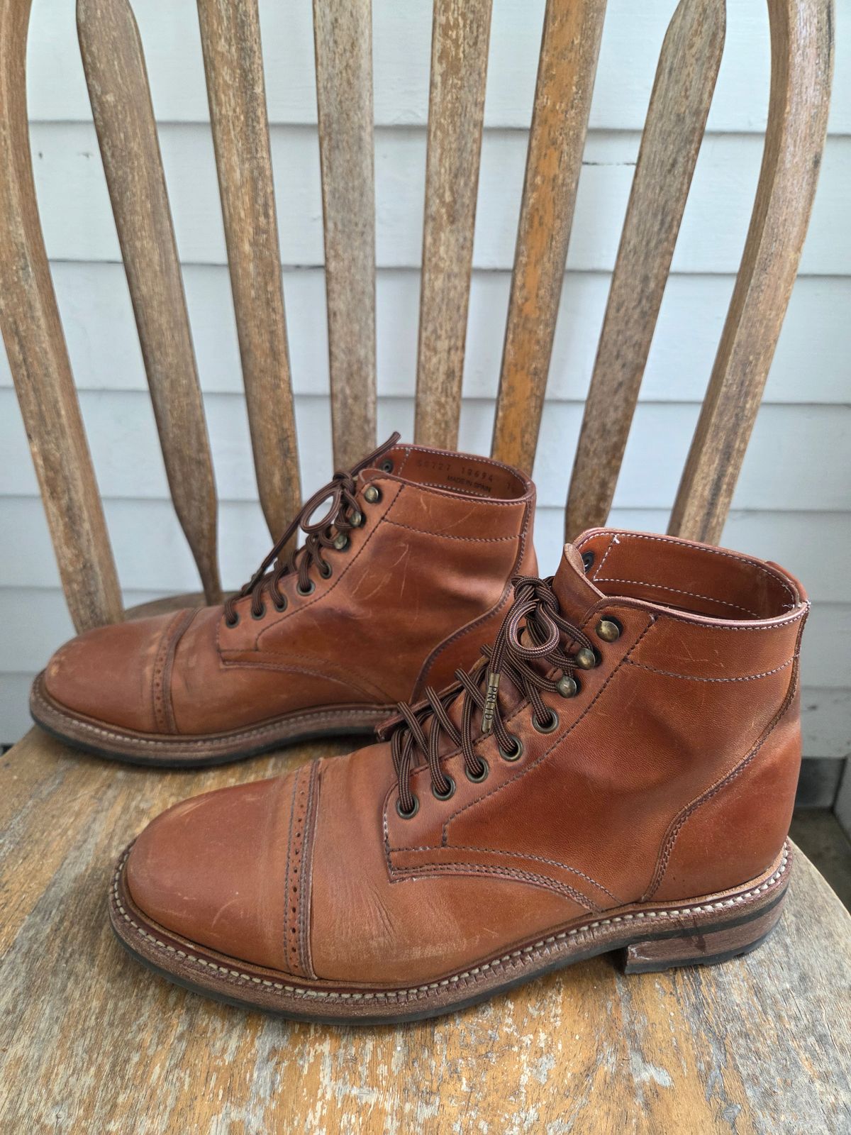 Photo by philosophersboots on April 1, 2026 of the Parkhurst The Delaware in Maryam Natural Horsebutt.