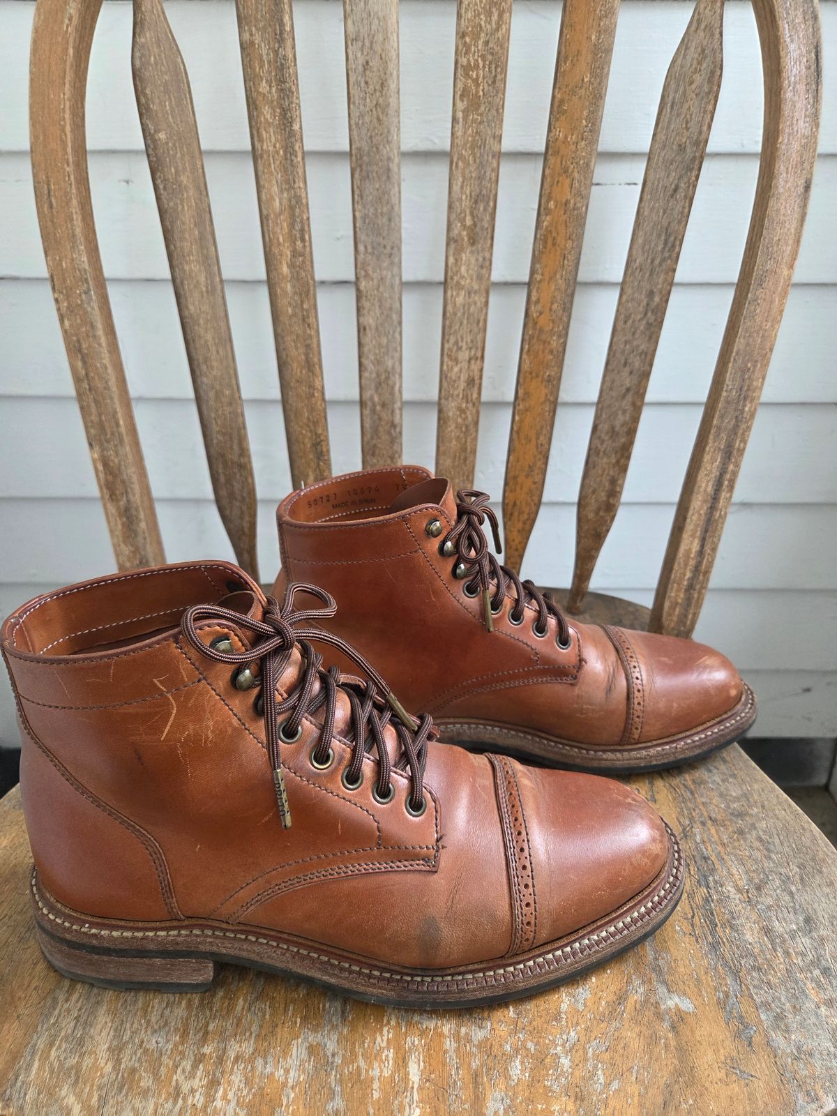 Photo by philosophersboots on April 1, 2026 of the Parkhurst The Delaware in Maryam Natural Horsebutt.