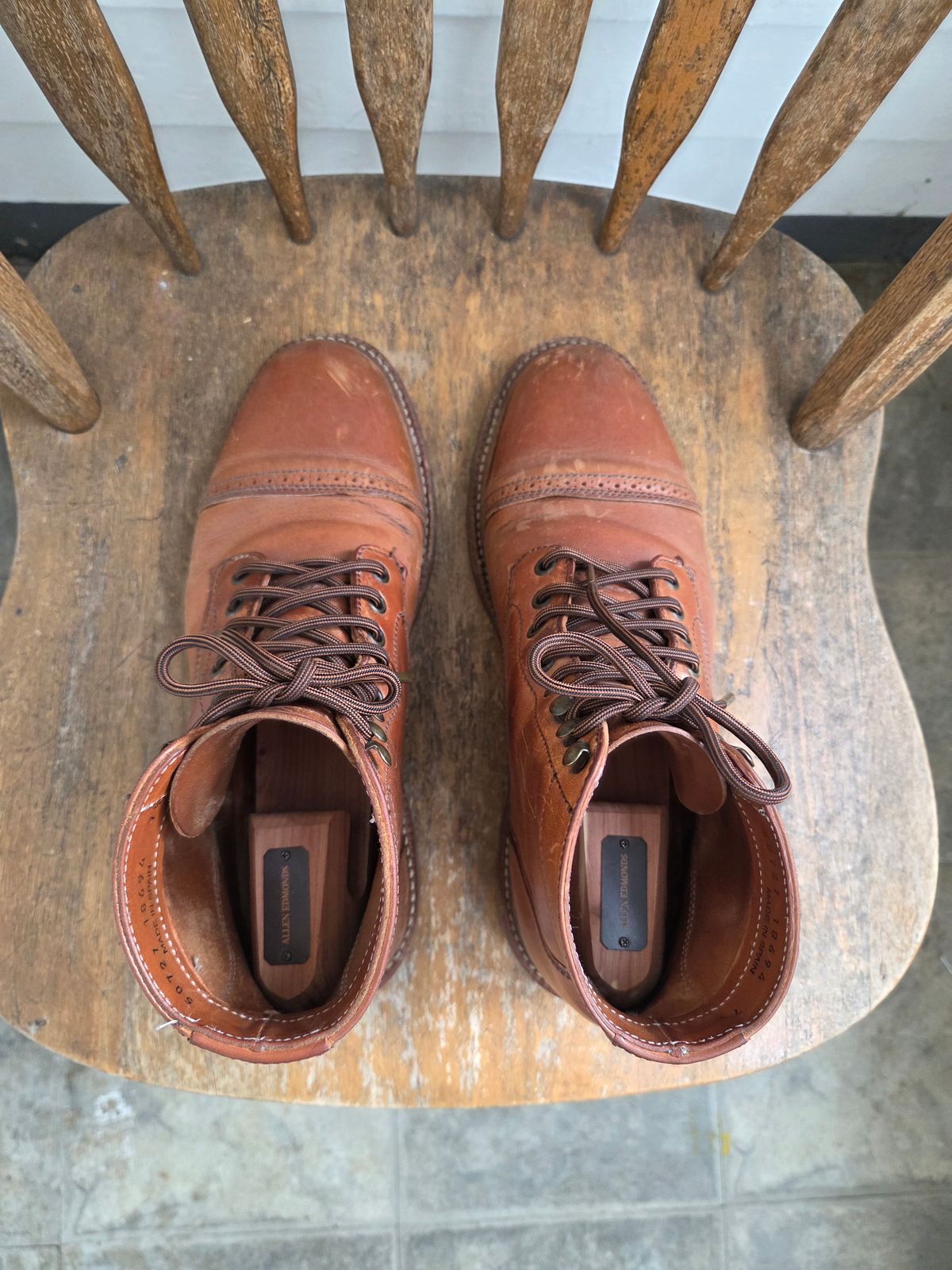 Photo by philosophersboots on April 1, 2026 of the Parkhurst The Delaware in Maryam Natural Horsebutt.