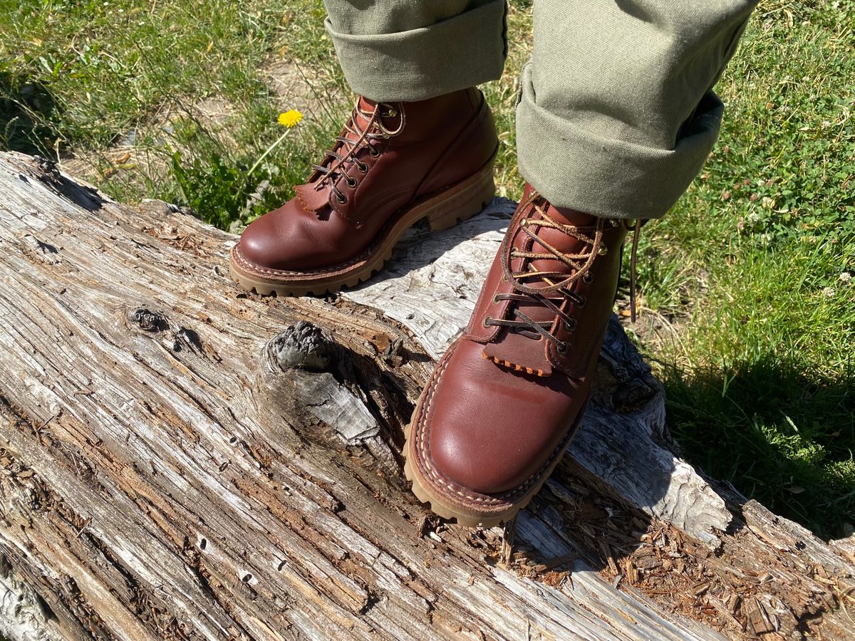 Photo by geckotrekker on July 2, 2025 of the White's Hunter in Seidel Red Dog Oil Tan.