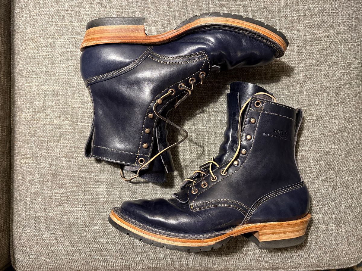 Photo by geckotrekker on December 3, 2025 of the White's Bounty Hunter in Maryam Navy Horsehide.