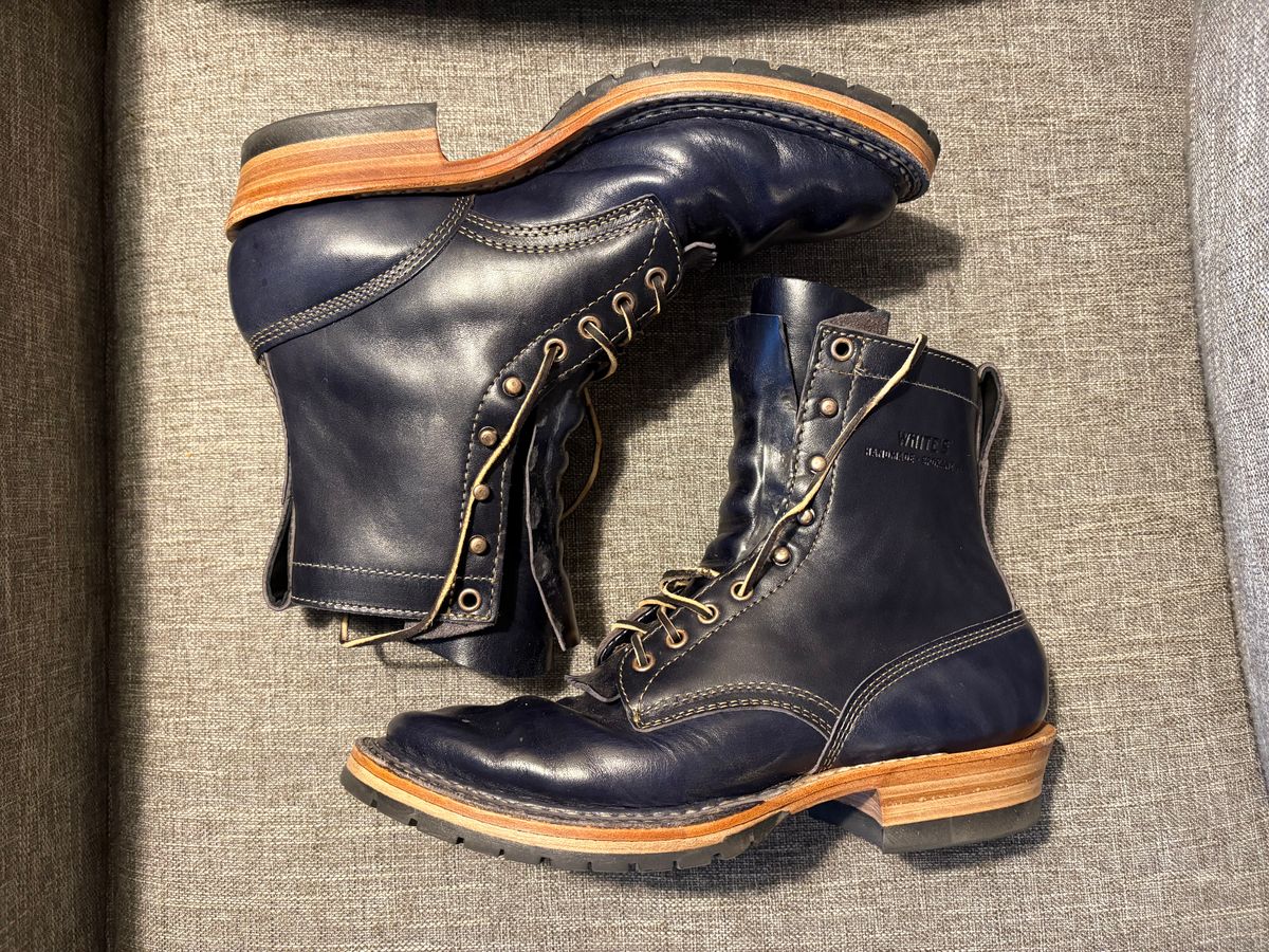 Photo by geckotrekker on January 5, 2026 of the White's Bounty Hunter in Maryam Navy Horsehide.