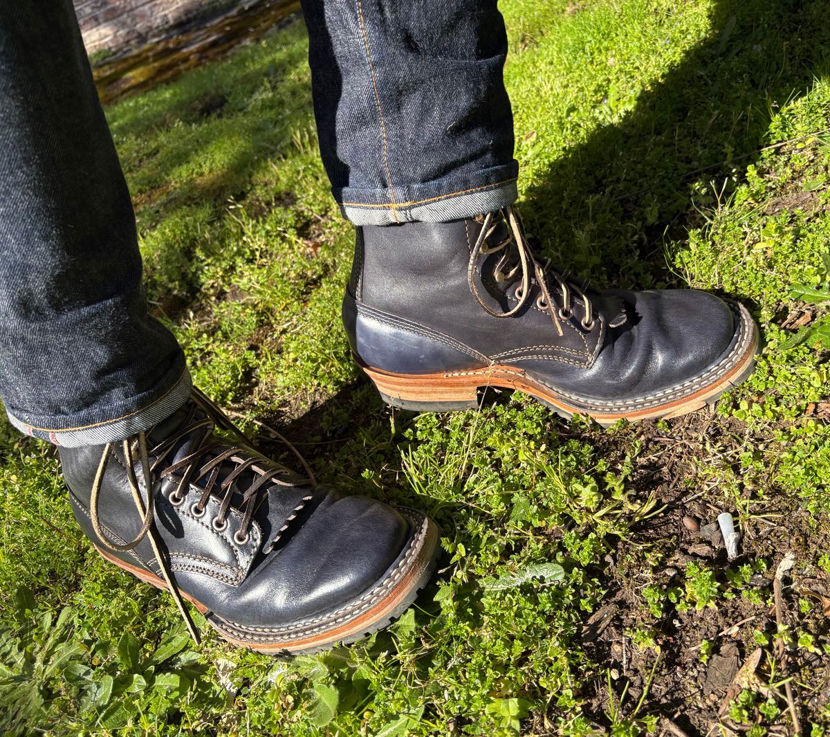 Photo by geckotrekker on April 3, 2026 of the White's Bounty Hunter in Maryam Navy Horsehide.