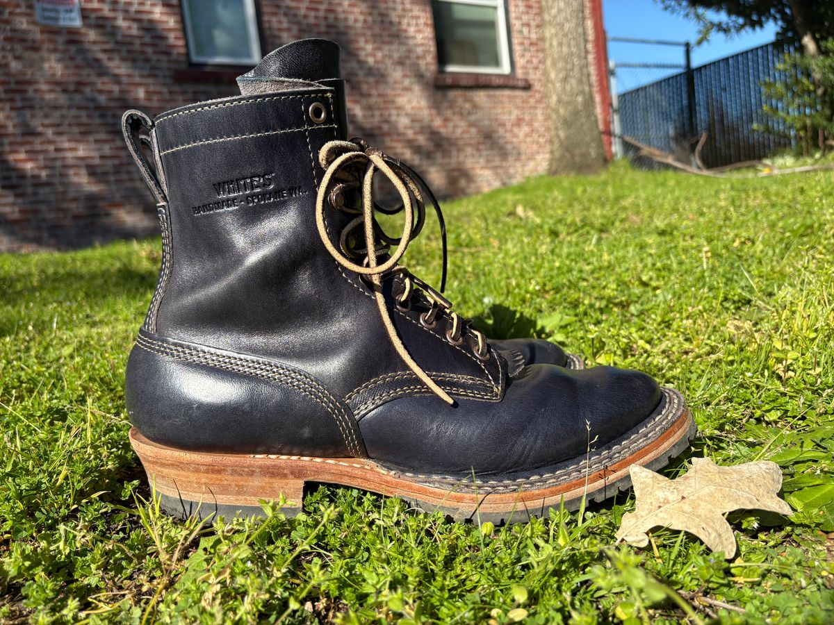 Photo by geckotrekker on April 3, 2026 of the White's Bounty Hunter in Maryam Navy Horsehide.