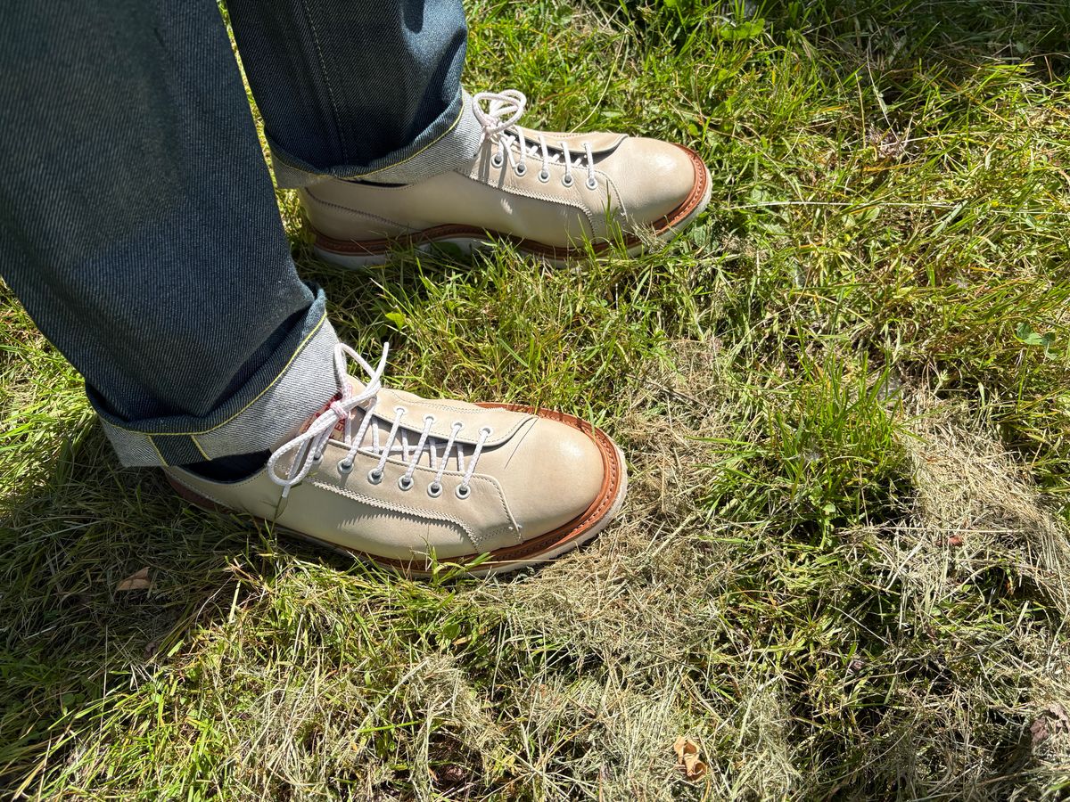 Photo by geckotrekker on June 2, 2026 of the Tricker's Dominic Monkey Shoe in Cream Funchal.