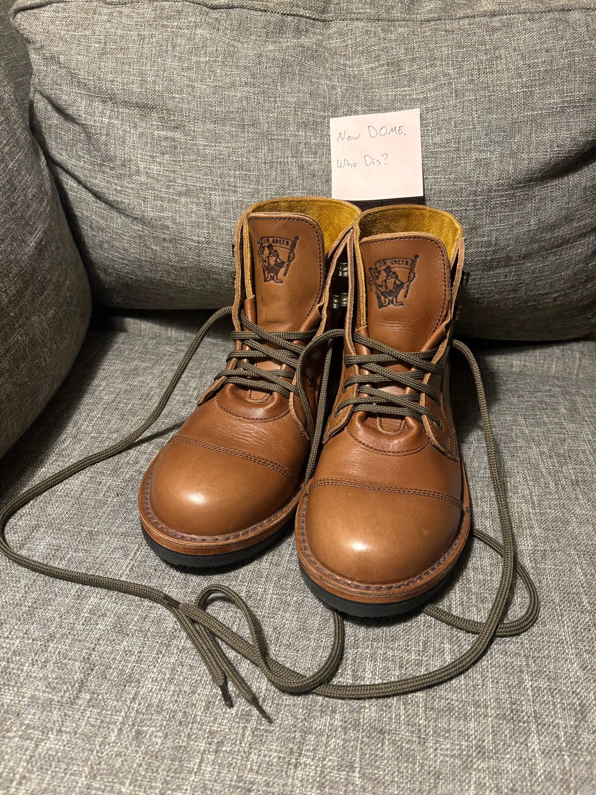 Photo by geckotrekker on October 1, 2025 of the Jim Green Numzaan in Jim Green Natural Veg Retan.