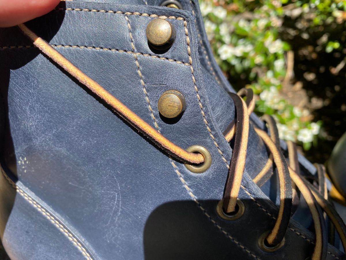 Photo by geckotrekker on May 4, 2025 of the Truman Cap Toe Boot in Seidel Ink Cheaha.