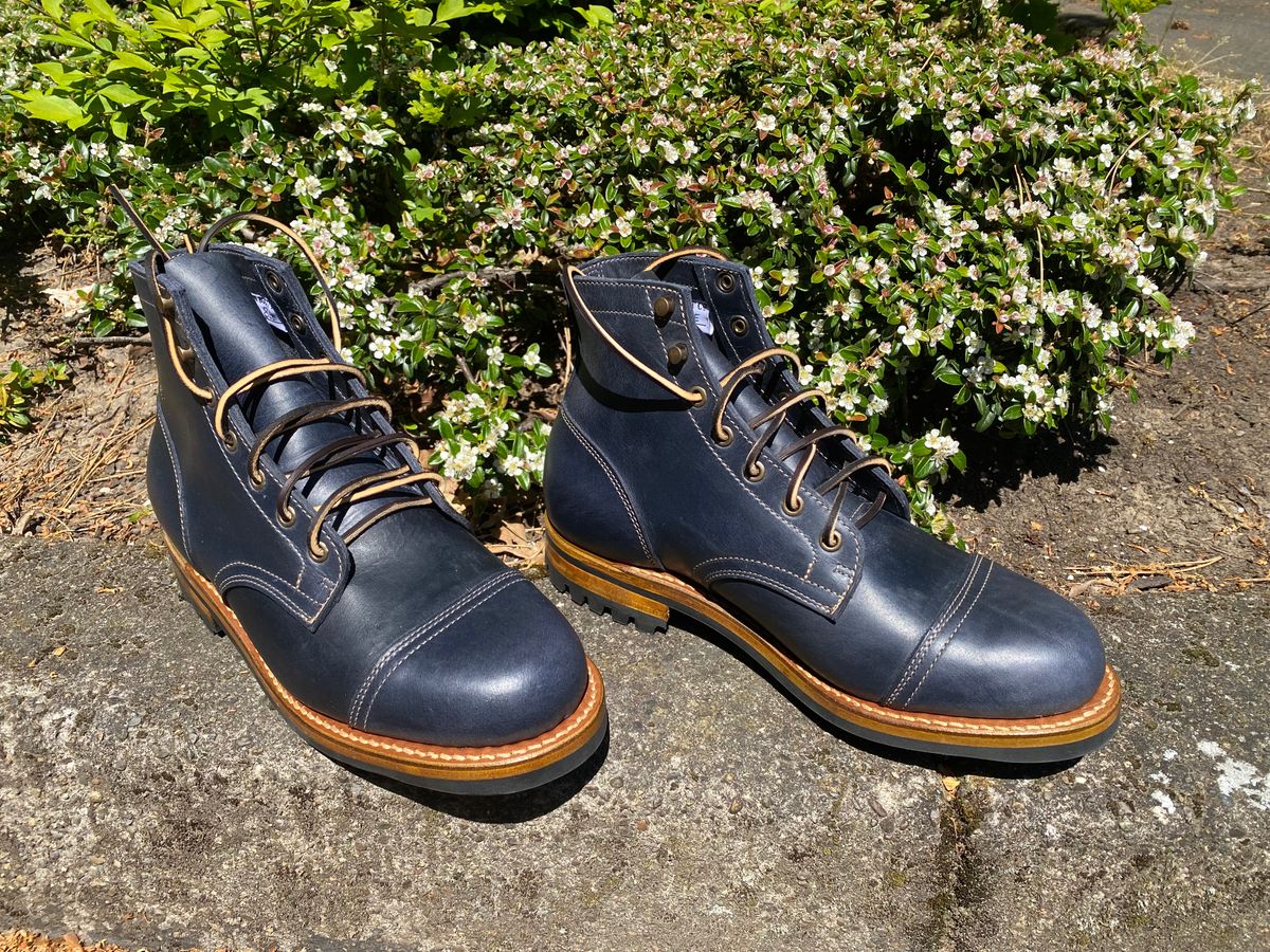 Photo by geckotrekker on May 4, 2025 of the Truman Cap Toe Boot in Seidel Ink Cheaha.