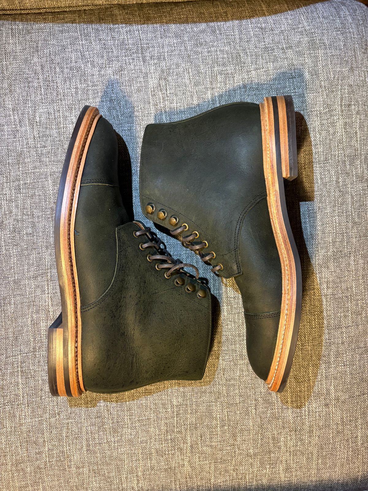 Photo by geckotrekker on February 22, 2026 of the Grant Stone Cap Toe Boot in C.F. Stead Forest Kudu.